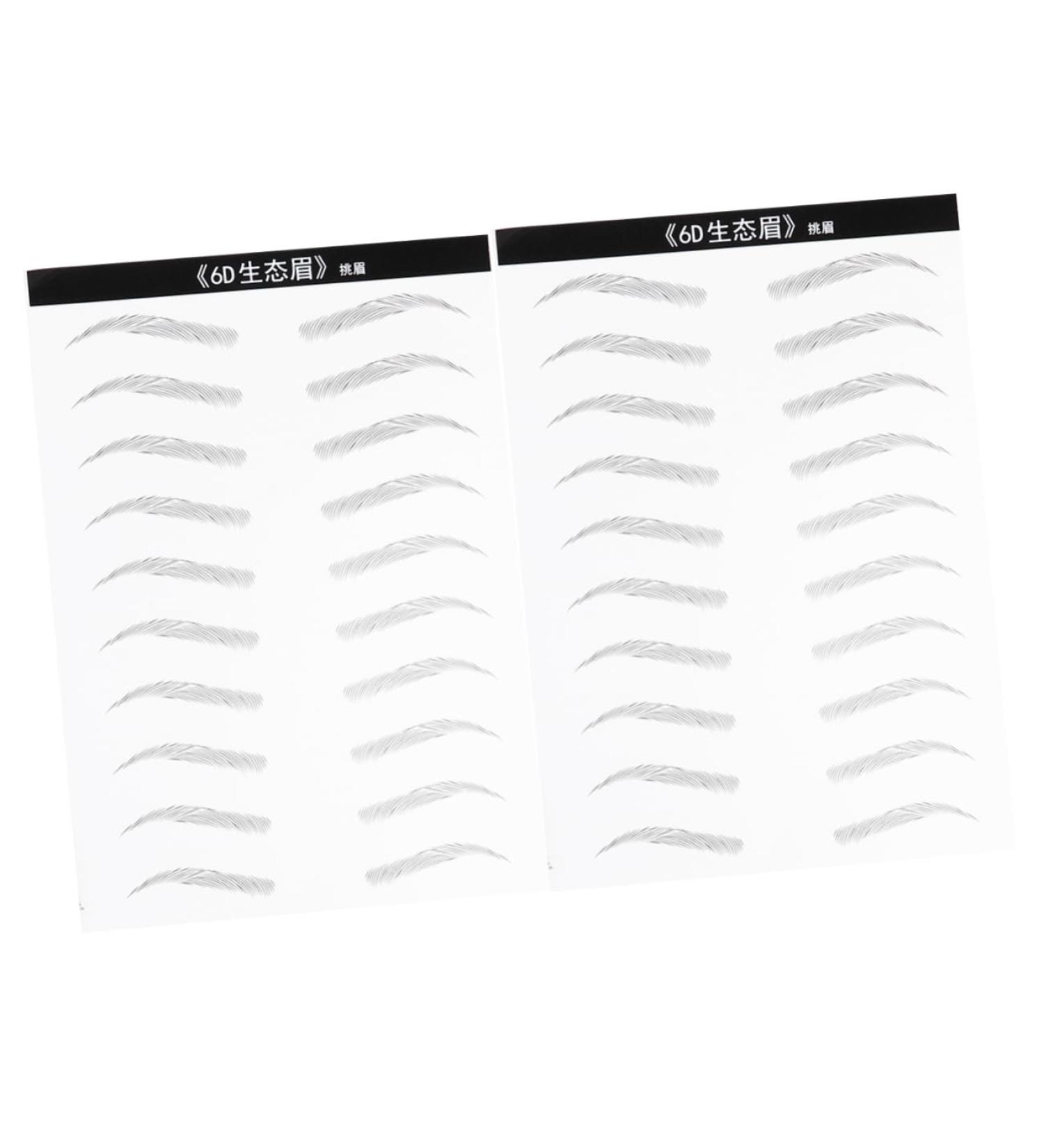 FOMIYES 2 Pairs Waterproof Sticker Makeup Stuff Artificial Eyebrow Patch Brow Tatoo Tool The Lazy Hair Miss - Buy Online on GoSupps.com