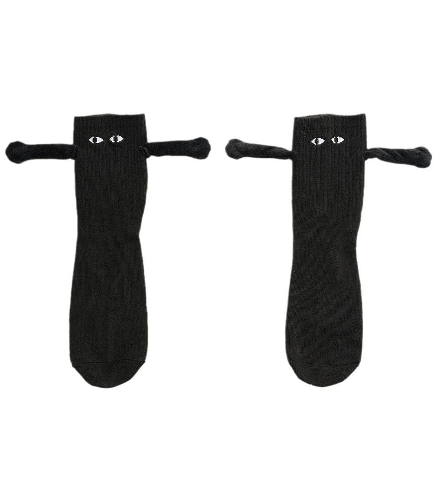 2 Pairs Funny Magnetic Suction 3D Doll Couple Socks - Unisex Casual Socks - Buy Online on GoSupps.com