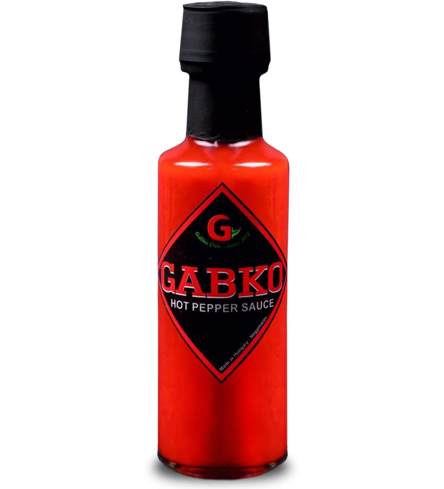 GABKO Hot Sauce (100 ml Red) - Carolina Reaper, Trinidad Scorpion, Moruga, Naga Jolokia - Aged 1 Year - No Extracts - Buy Online on GoSupps.com
