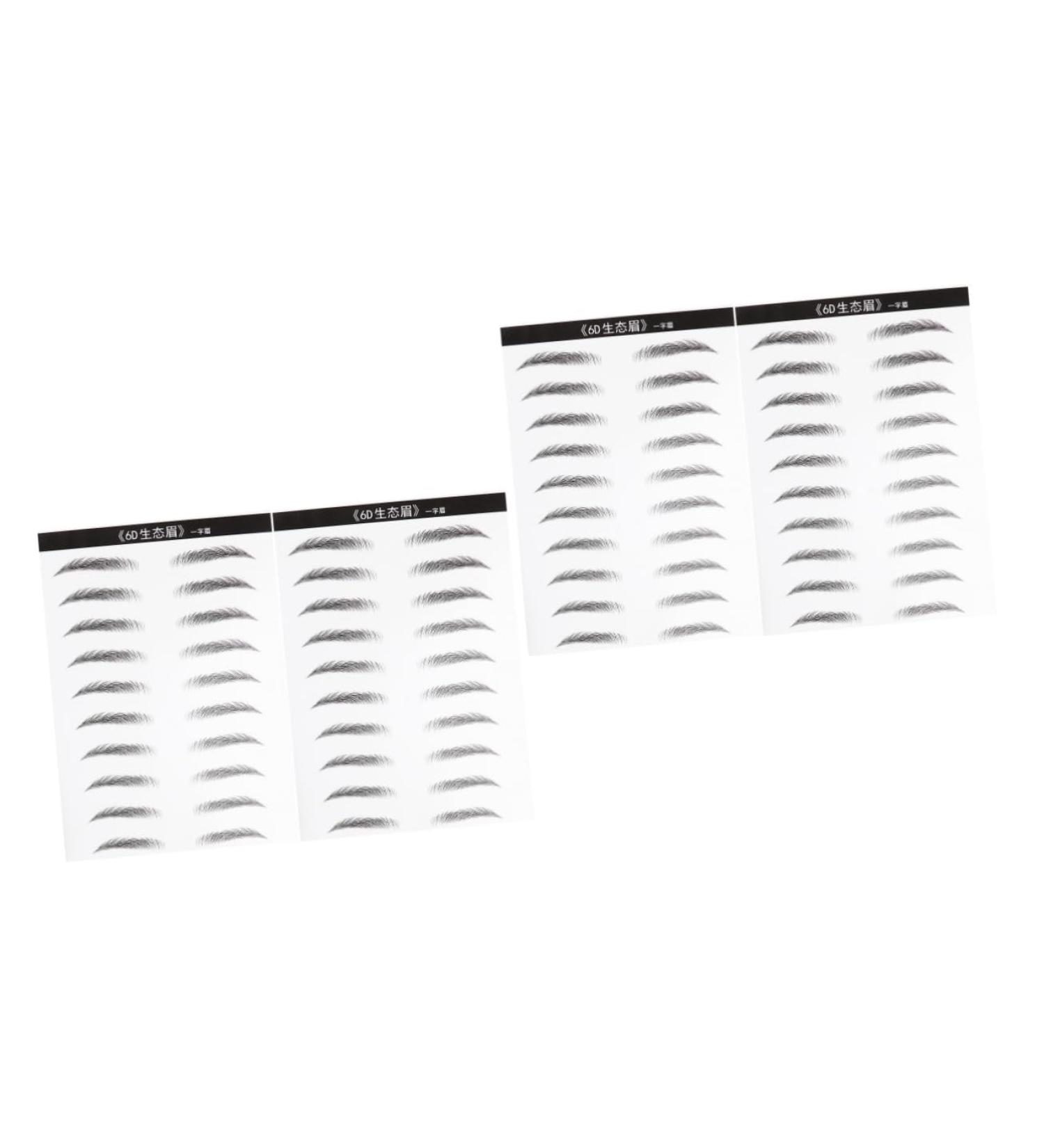 Didiseaon 4 Sheets Pairs Hair- Like Authentic Eyebrows Eyebrow Makeup Tools Eyebrow Stickers Disposable 6d - Buy Online on GoSupps.com