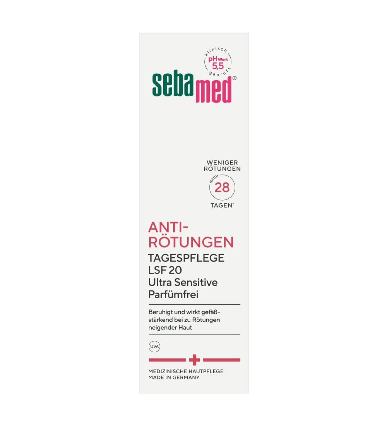  SEBAMED SEBAMED Fragrance-Free Anti-Redness Day Cream SPF 20 reduces facial redness suitable as a facial treatment for rosacea - Buy Online on GoSupps.com