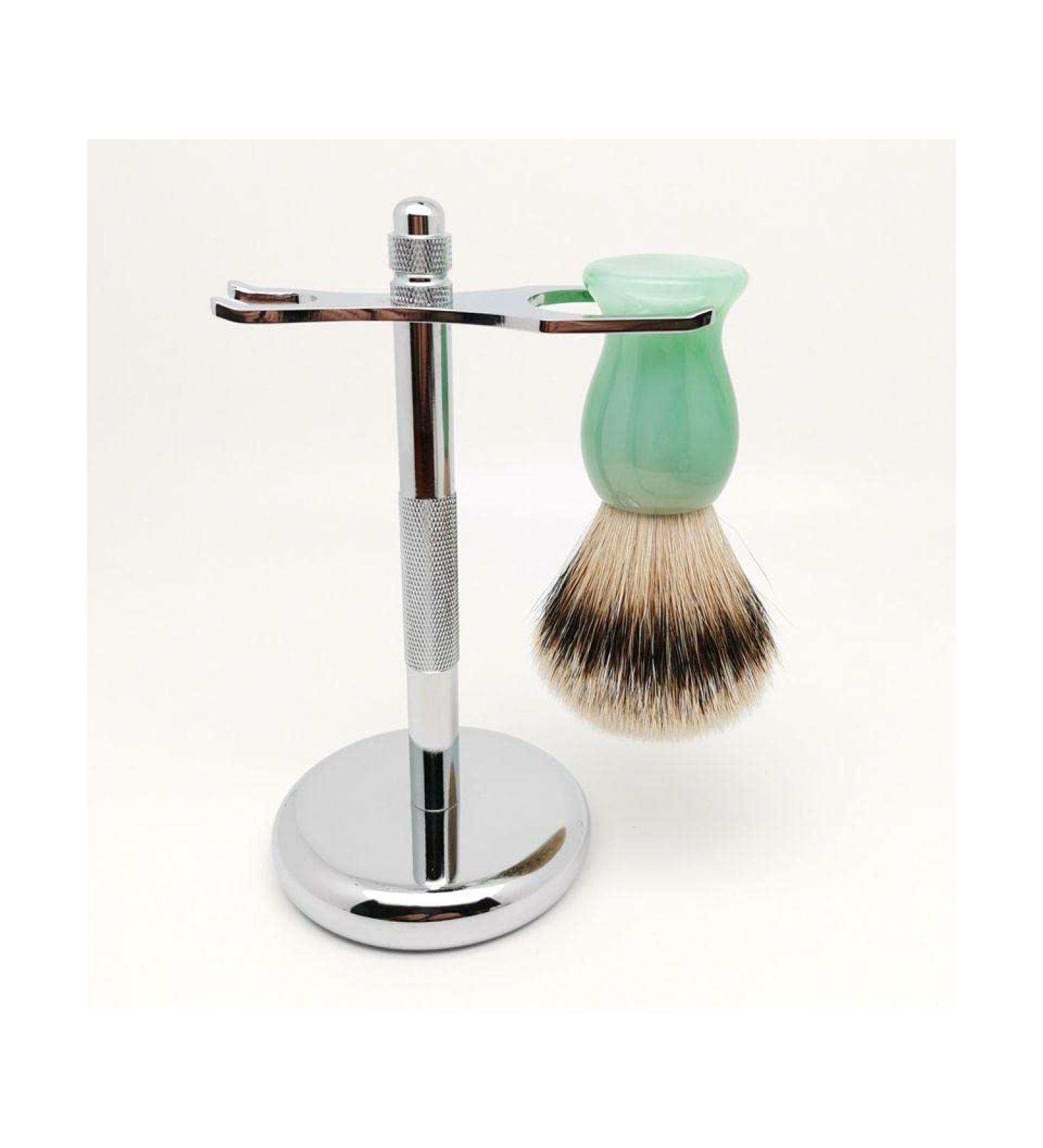 Lefeda Simply Men's Stainless Steel Razor Brush Set | Fashionable Silver Shaving Essentials for a Perfect Shave - Buy Online on GoSupps.com
