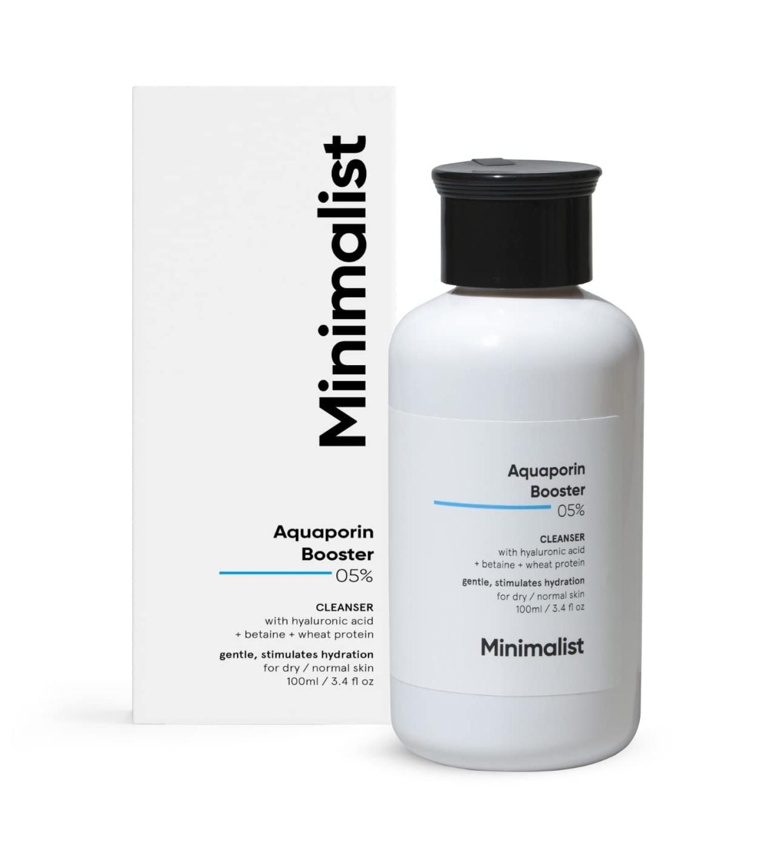 M.ini malis t 5% Aquaporin Booster Face Wash - Hydrating Sulphate-Free Cleanser for Dry Skin | Hyaluronic Acid | 100 ml | Ideal for Men & Women - International Shipping Available - Buy Online on GoSupps.com