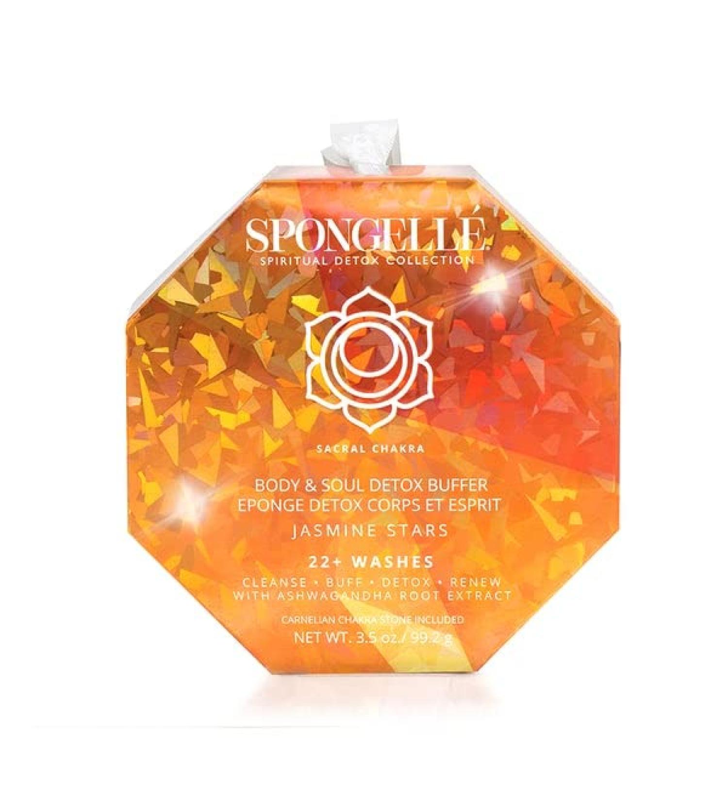 Spongelle Body & Soul Detox Buffer Sacral Chakra - Luxurious Jasmine Stars | International Shipping Available - Buy Online on GoSupps.com