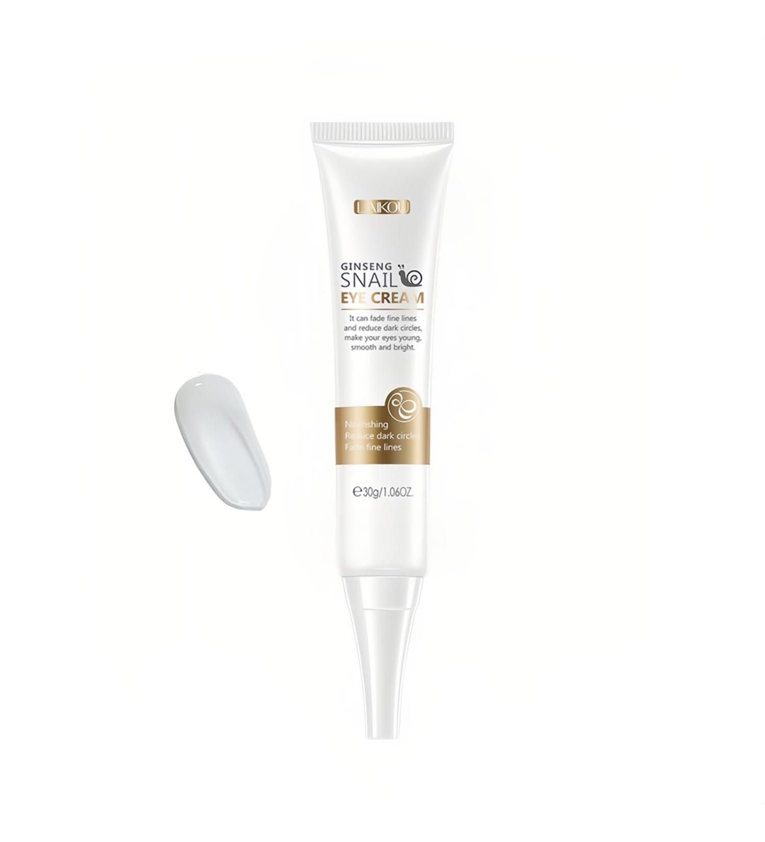 Snail Eye Cream with Red Ginseng | Dark Circles Eye Bags & Fine Lines Treatment | Moisturizing & Nourishing 30g - Buy Online on GoSupps.com