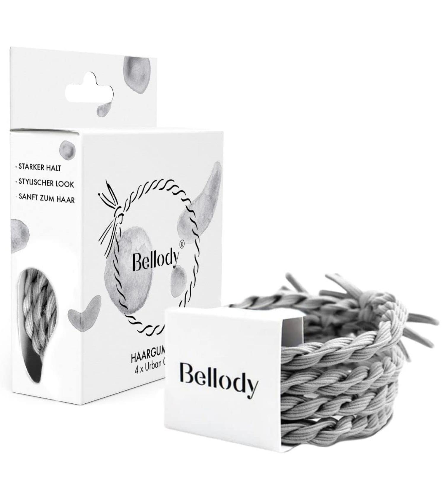 Bellody Original Hair Tie - Stylish Braided Hair Ties with Strong Hold (4-Pack - Urban Gray) | Women's Light Gray Hair Accessories - International Shipping Available - Buy Online on GoSupps.com