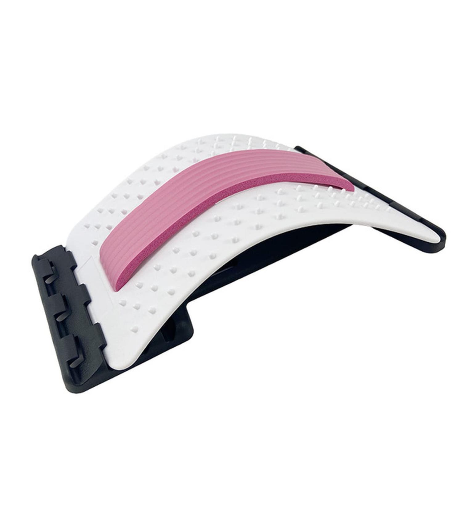 Backer Back Massage Device - Lumbar Pain Relief & Relaxation Tool (White-Pink) | Bahre Equipment - Buy Online on GoSupps.com