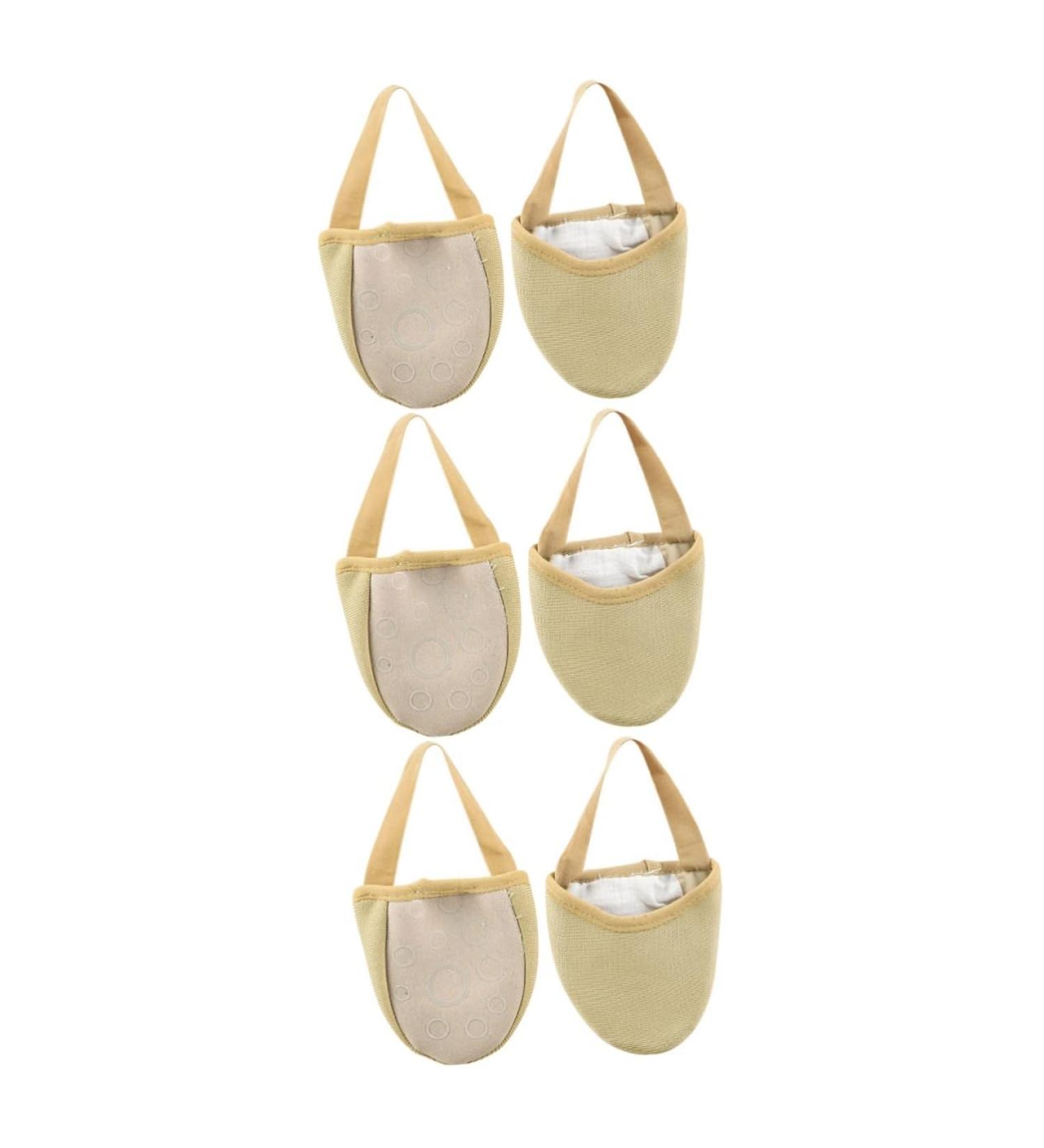 3 Pairs Yoga Toe Protector & Forefoot Cushion Pads - Breathable Non-Slip Sweat-Absorbent Socks for Comfort - Buy Online on GoSupps.com