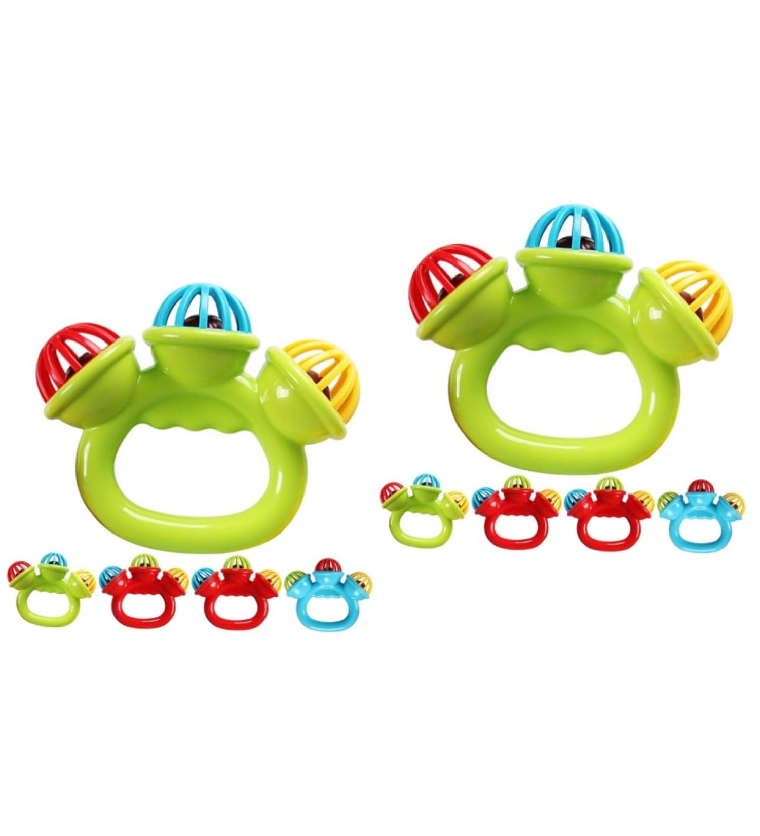Buy Abaodam 10 Pack Hand Bell Soiling Toys - Soft Bite Interactive Toys for Babies & Small Children | Perfect Newborn Gift - Buy Online on GoSupps.com