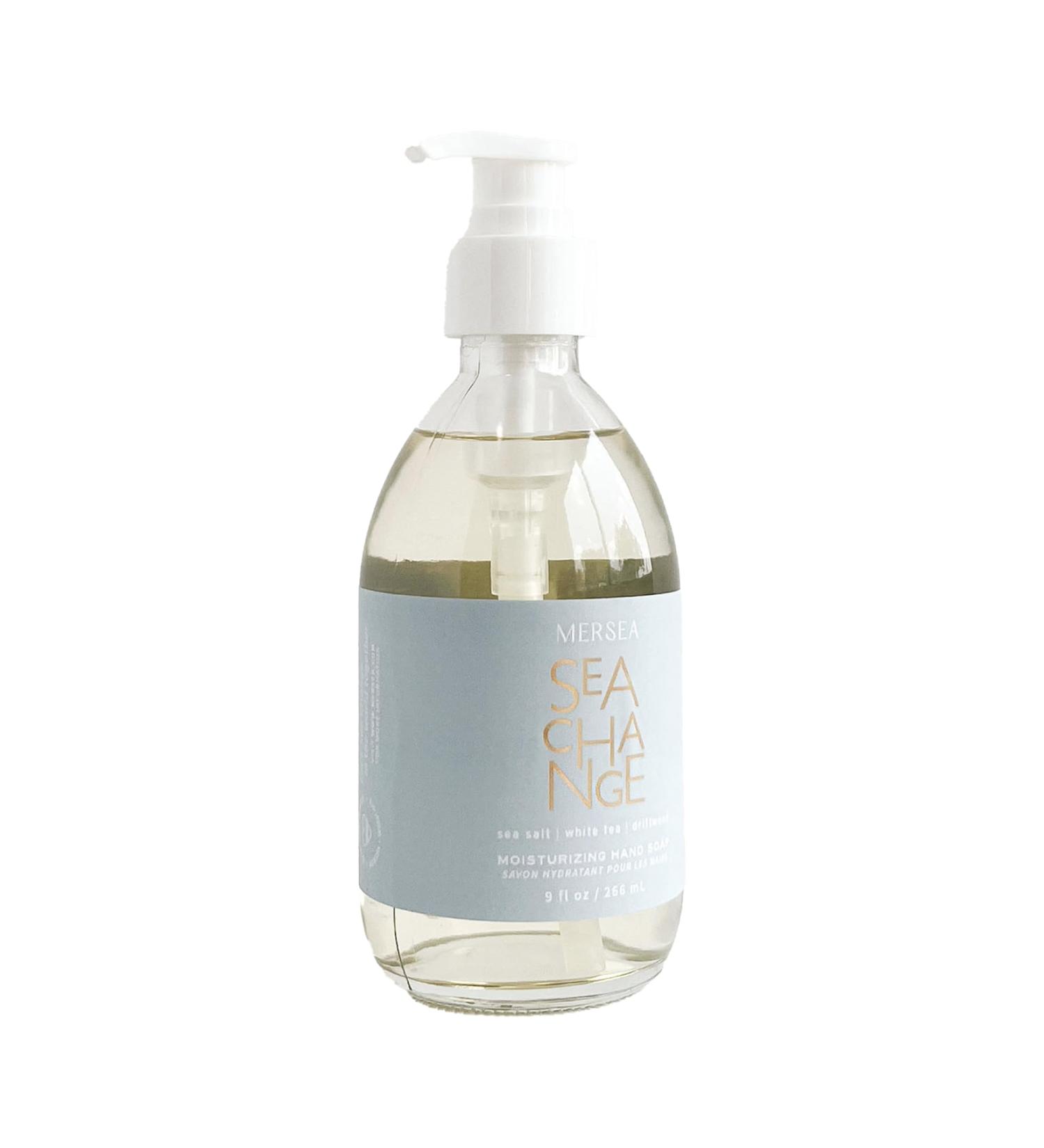 MERSEA Liquid Hand Soap - Sea Change 9 oz Glass Bottle Pump | Eco-Friendly & Stylish for Home - Buy Online on GoSupps.com