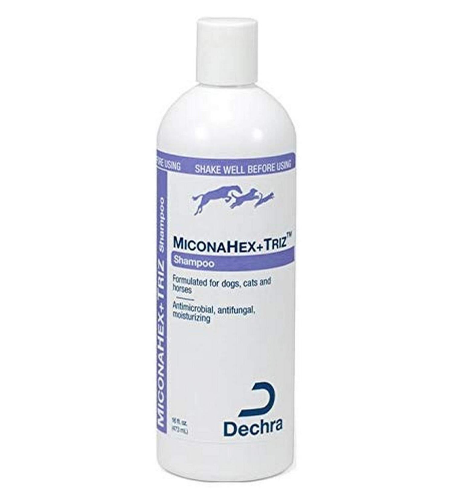 Dechra MiconaHex + Triz Shampoo for Dogs, Cats & Horses 8 Ounce
