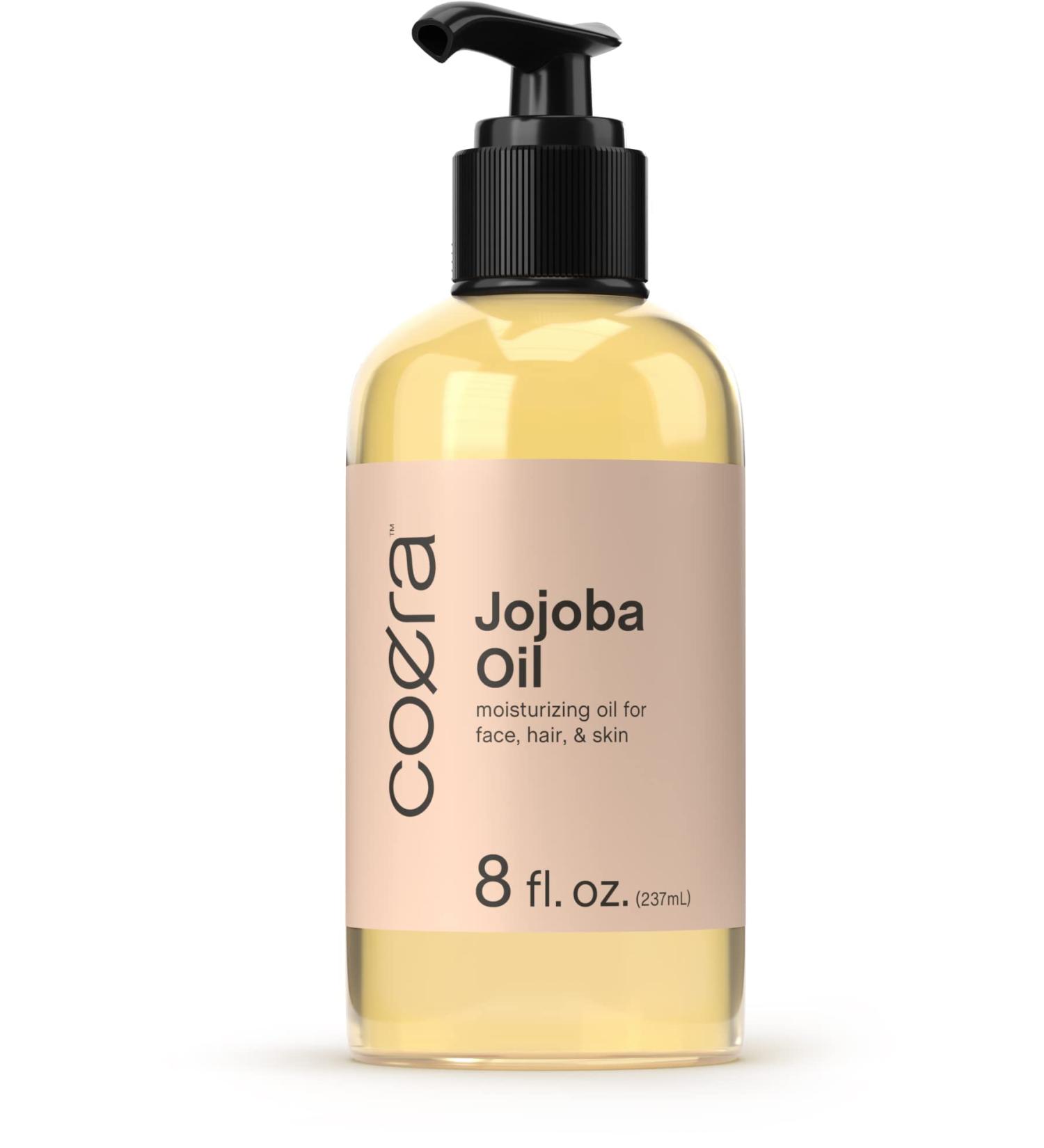 Organic Jojoba Oil - 8 fl oz | Natural Moisturizer for Face, Hair, and Skin | Paraben, SLS, and Fragrance-Free - Buy Online on GoSupps.com