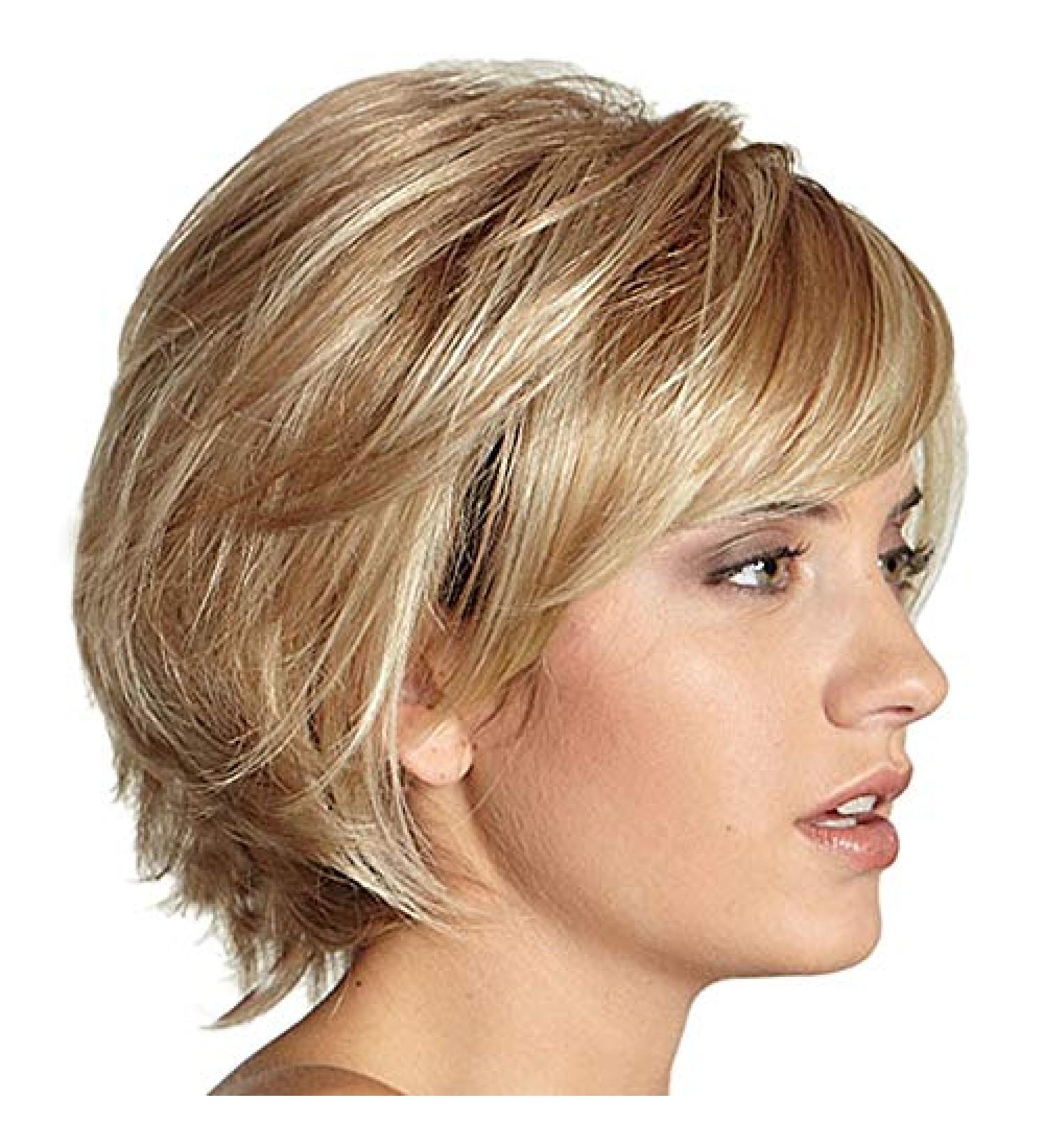 Short Layered Fluffy Wavy Full Synthetic Wig Blonde - Buy Online on GoSupps.com