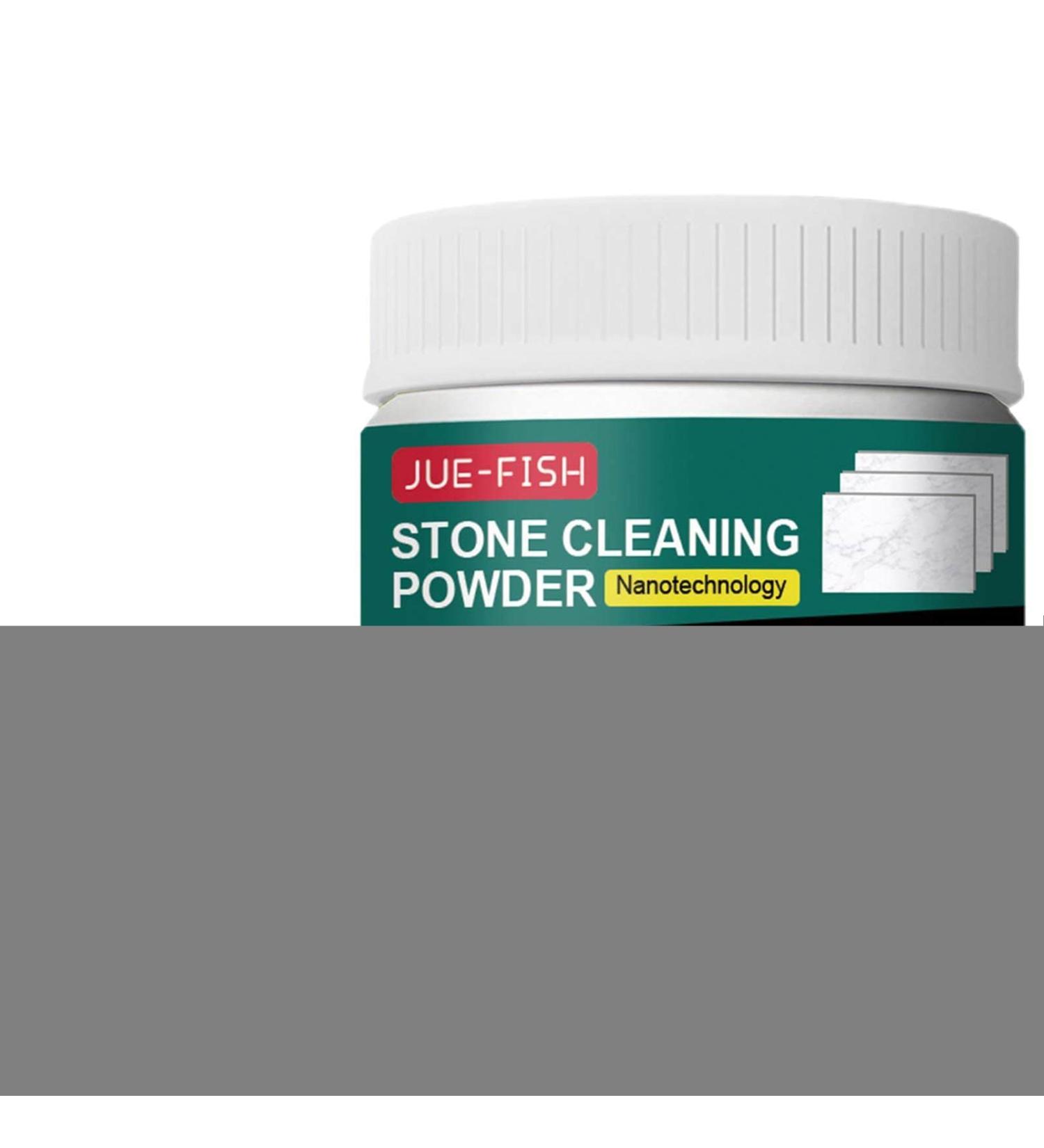 Stone Cleaning Powder | 4.22oz Natural Stone Shower Cleaner | Environmentally Friendly Countertop Stain Remover for Limestone Terracotta - Buy Online on GoSupps.com