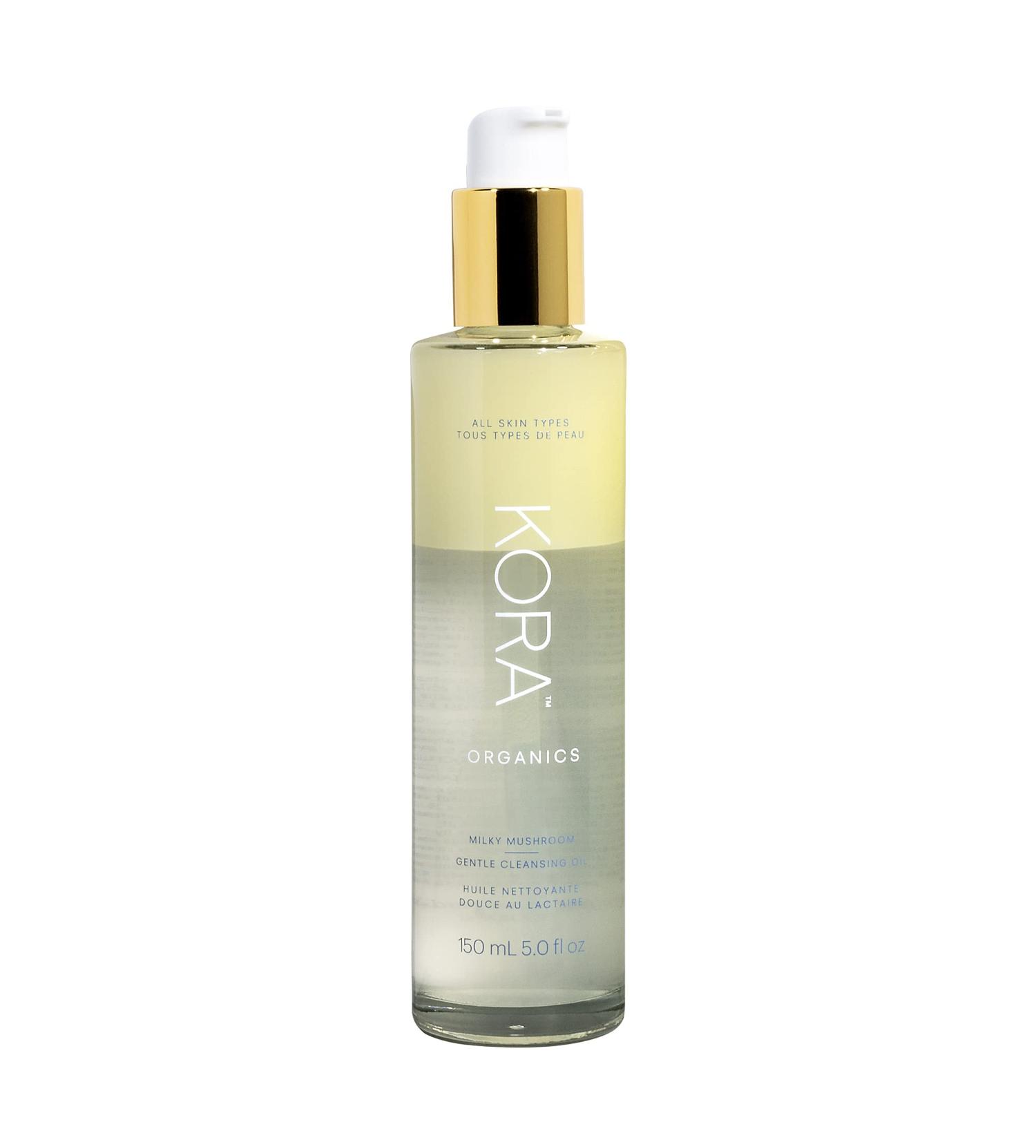 KORA Organics Milky Mushroom Oil Cleanser - Certified Organic & Cruelty Free - 5.07 oz - Cleanse & Nourish | 5 Fl Oz - Buy Online on GoSupps.com