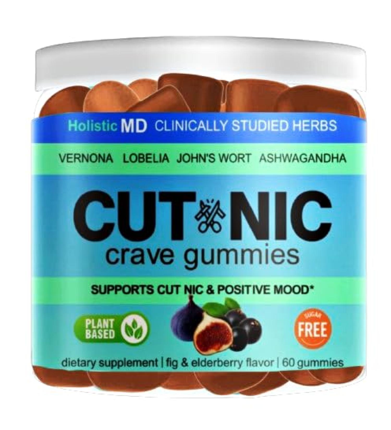 Best Quit Smoking products | Quit Vaping with 3 in 1 clinically studied Vernonia Cinerea St. John's Wort Ashwagandha | May help cut smoking | All-Natural | Sugar Free Gummies 60 counts (Berries) - Buy Online on GoSupps.com