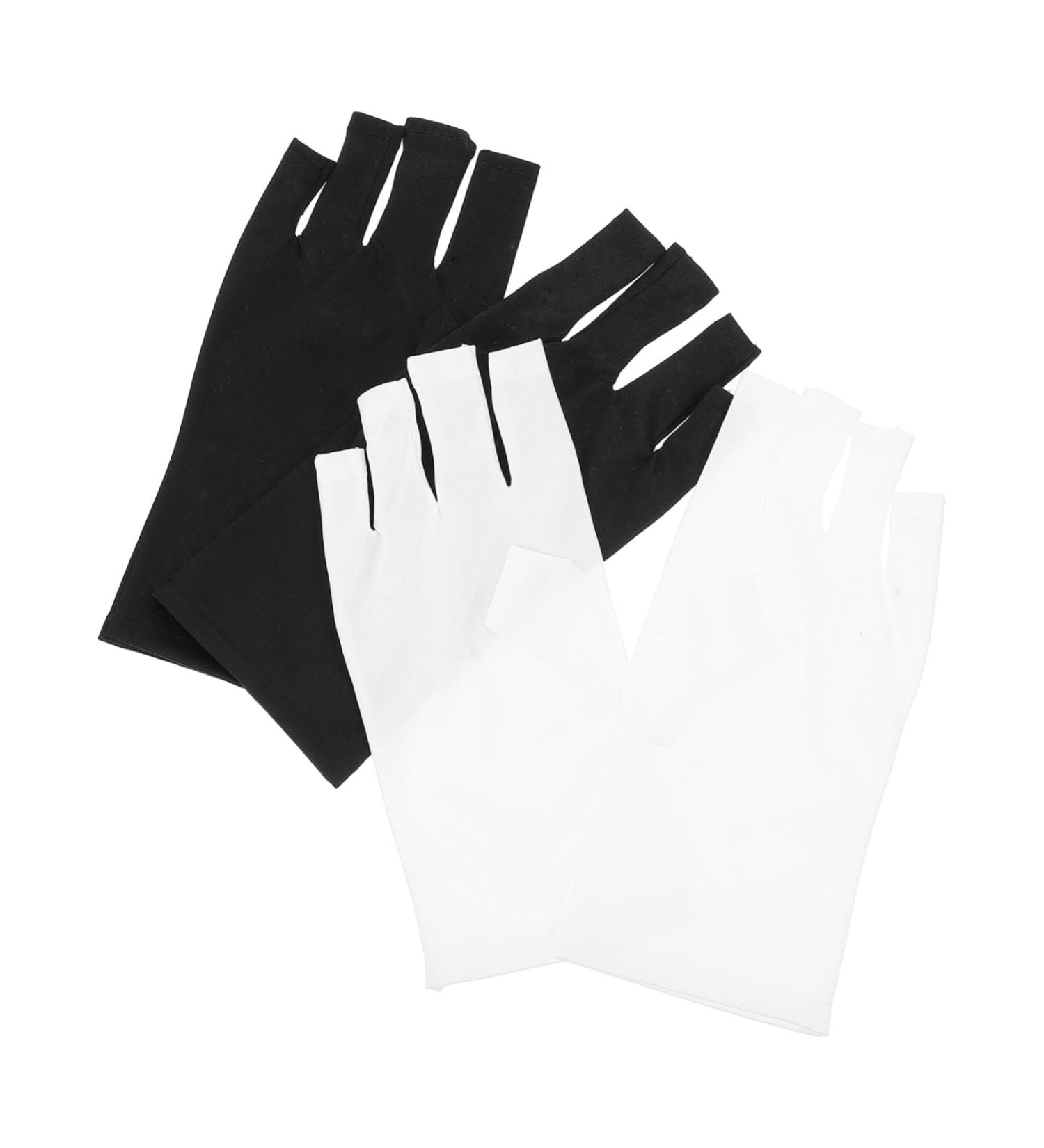 minkissy 2 Pairs Gloves Nail Dryers Nail Art Accessories Nail Polish Dryer Nail Lamp Dryer Gloves Fingerless Anti Uv Glove Nail Uv Shield Gloves Anti-uv Gloves Uv Hand Gloves - Buy Online on GoSupps.com