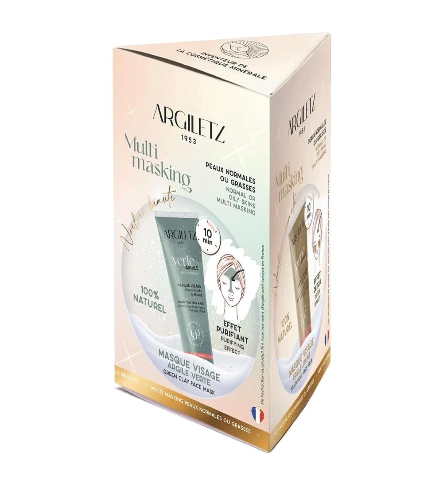 Trio white green yellow clay masks - 3 x 30 g - Buy Online on GoSupps.com