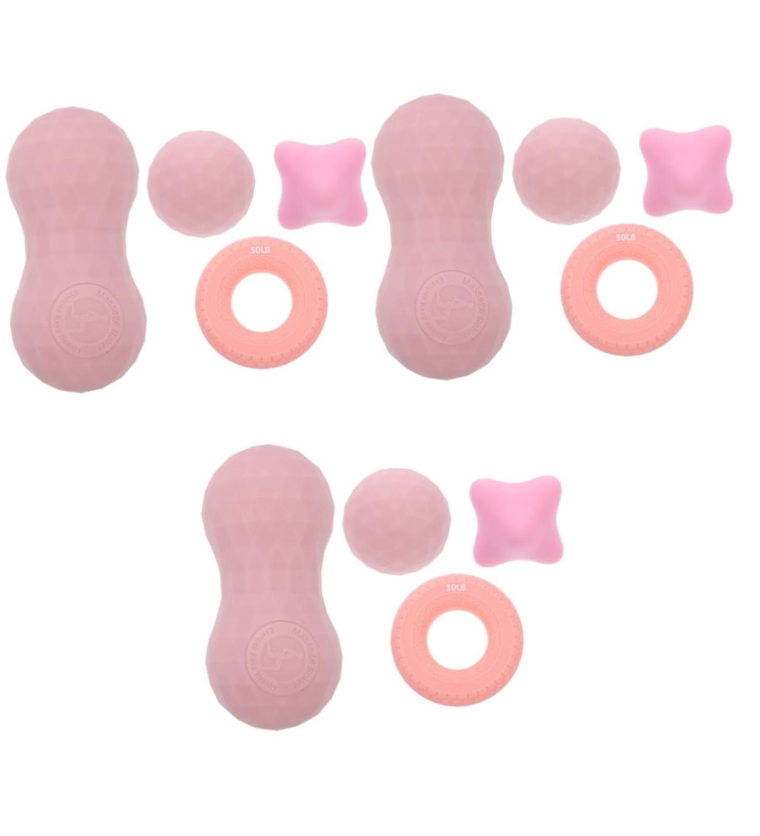 Magiclulu 12 PC Deep Tissue Massage Roller Set - Silicone Fascia Ball for Back and Foot Relief | International Shipping - Buy Online on GoSupps.com