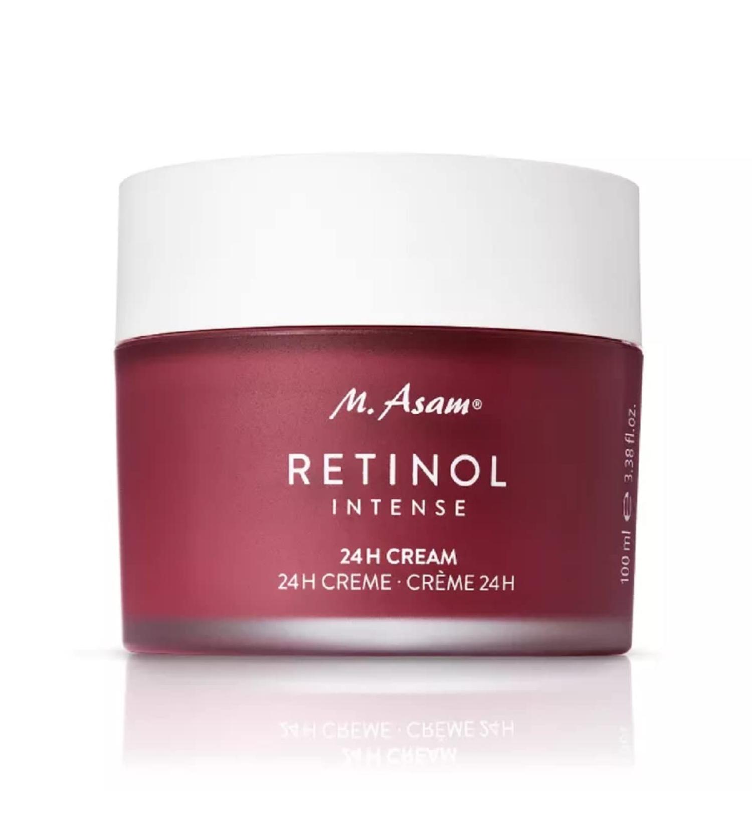 M. Asam RETINOL INTENSE 24h Cream - nourishing face cream for effective wrinkle smoothing & against signs of aging with retinol hyaluronic acid & shea butter vegan anti-aging facial care 3.38 Fl Oz Retinol Relaunch 3.38 Fl Oz