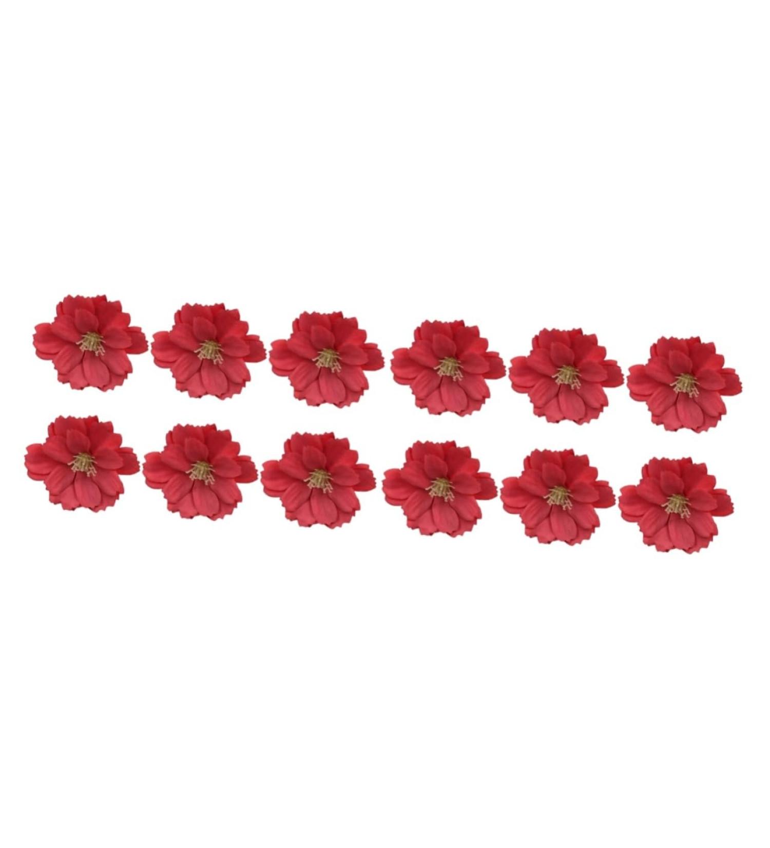 ABOOFAN 100 Pcs Headbands Fake Plum Blossom Scrapbooking Supplies Flower Sticker Cloth Flowers Plum Head Redx2pcs Size 1x2pcs - Buy Online on GoSupps.com