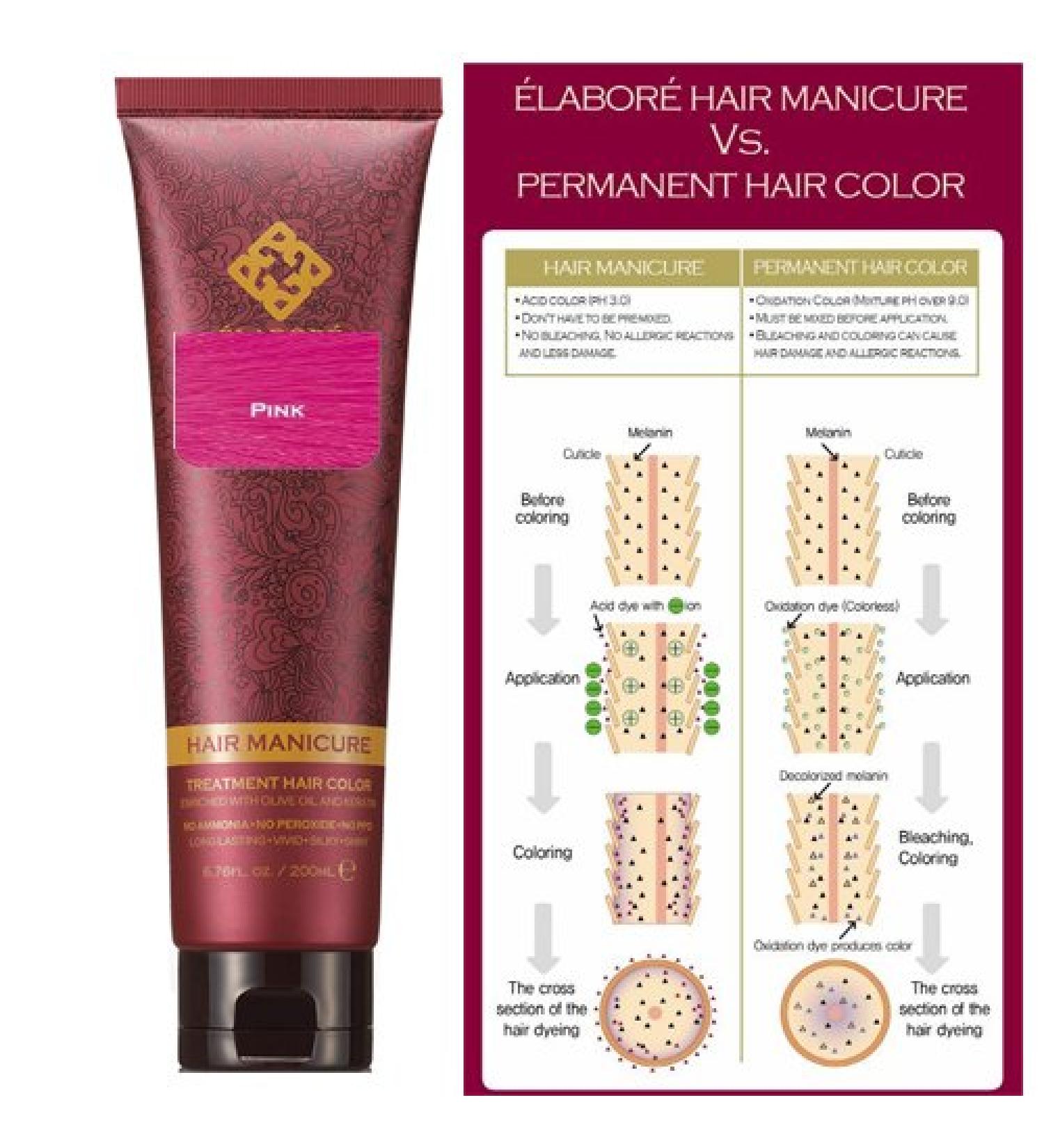 Elabore Hair Manicure (PINK)