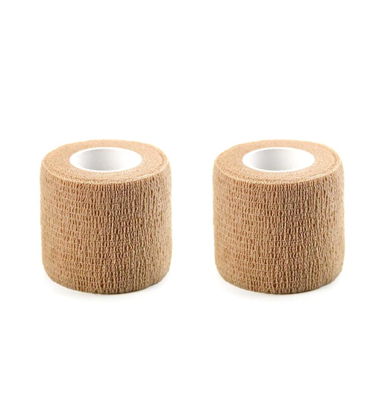 PitLite Self Adhesive Bandage Wrap Rolls (2 Pack) - 5 Yards Assorted Colors - Breathable & Elastic Cohesive Tape for Sports Injuries - Wrist, Ankle, & More - Buy Online on GoSupps.com