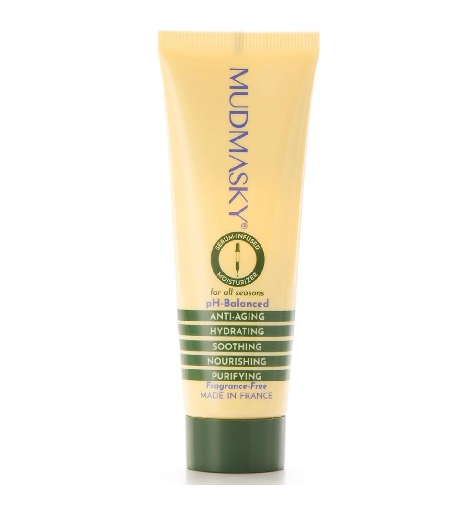 MUDMASKY Serum-Infused Moisturizer - Lightweight Non-Comedogenic Face Cream - Deep Hydration - Imported from France - Best International eCommerce Shipping - Buy Online on GoSupps.com