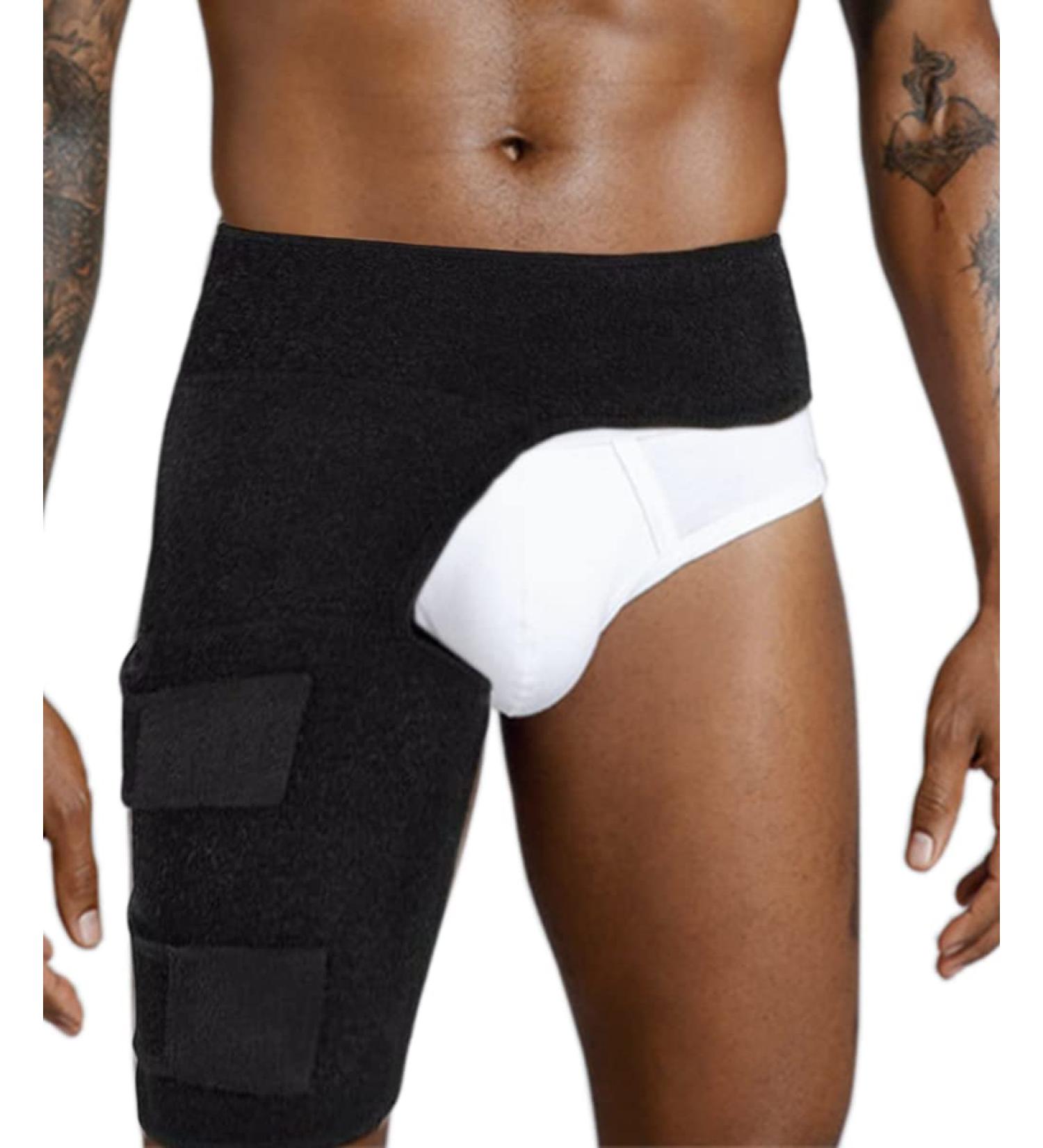 Lxnderment Stabilizing Hip Brace Thigh Compression Sleeve - Sciatica Nerve Brace for Men and Women - Groin Wrap for Pain Relief - Buy Online on GoSupps.com