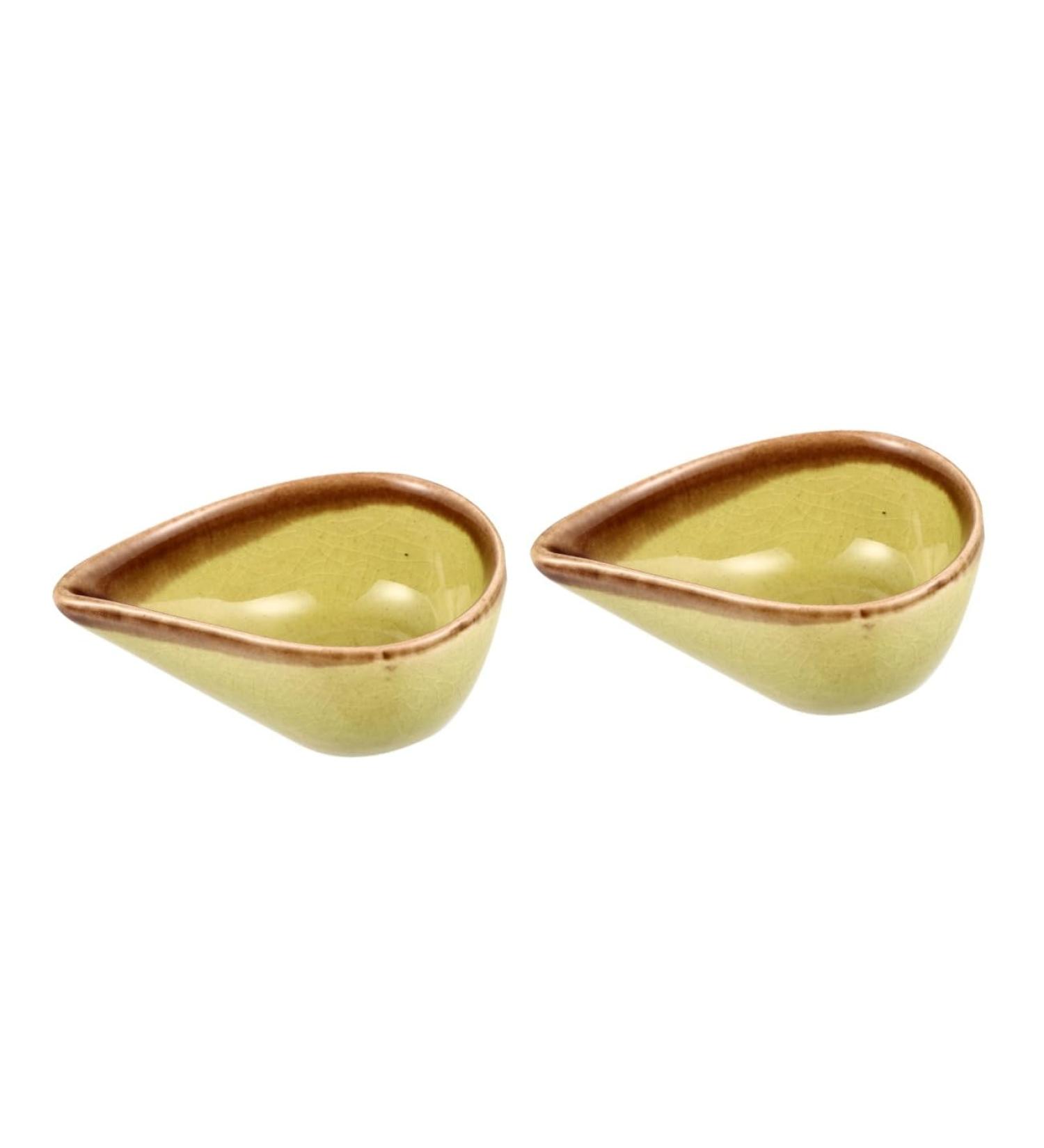 Solustre 2 STK Aromatherapy Essential Oil Diffuser Bowl - Ceramic Sushi-Dip & Mask Holder | Ideal for Aromatherapy & Home Decor - Buy Online on GoSupps.com