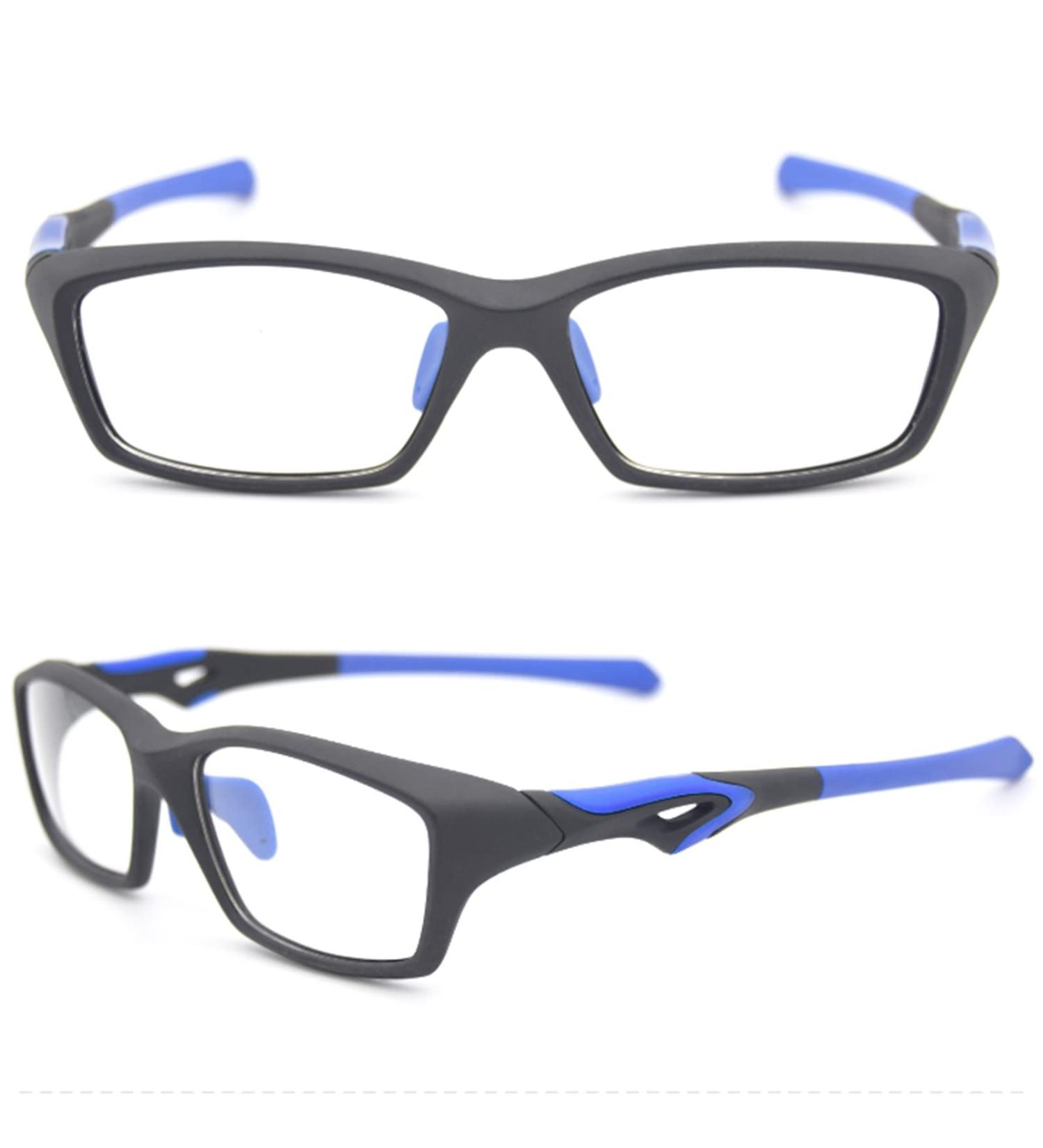 Shop Gharaz 2 Full Frame Reading Glasses for Men & Women - Sporty Rectangular Anti-Blue Light - 2.0+ in Blue - Buy Online on GoSupps.com