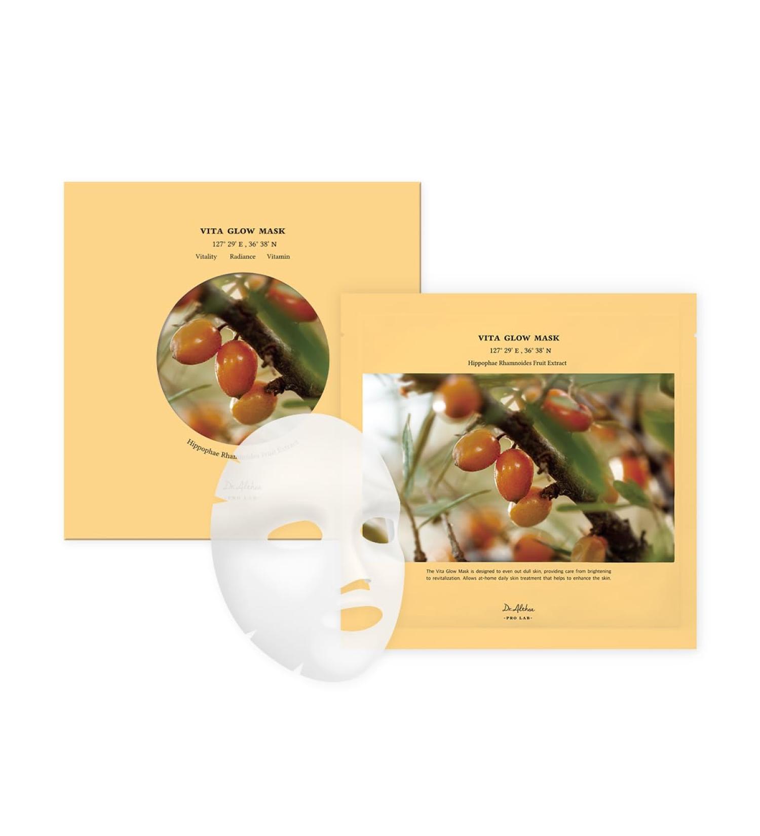 Dr.Althea Vita Glow Vegan Korean Sheet Mask - Oasis Soothing & Marine Anti-Blemish Formula - Buy Online on GoSupps.com