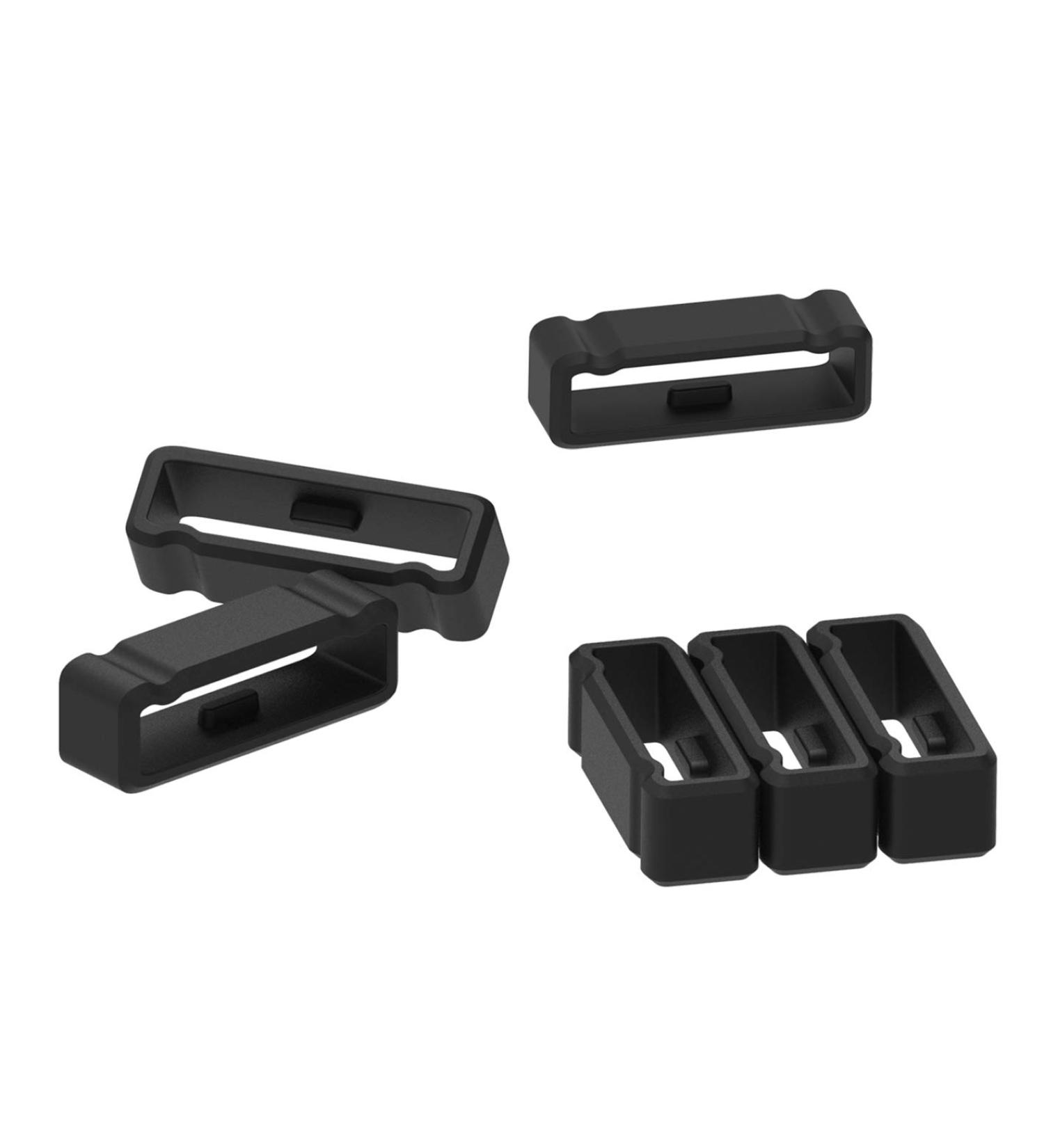 6-Pack Replacement Fastener Rings for Garmin Fenix 3/5X/6X/7X Silicone Bands - Black-26mm - Buy Online on GoSupps.com