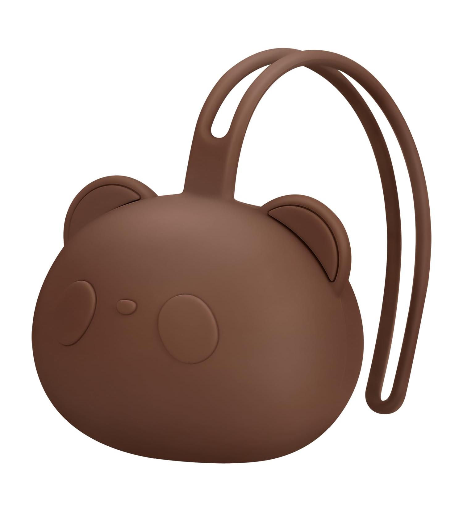 Airfish BPA-Free Baby Bear Pacifier Box - Silicone Holder for Safe Travel | Pacifier Storage & Organizer for Girls - Buy Online on GoSupps.com