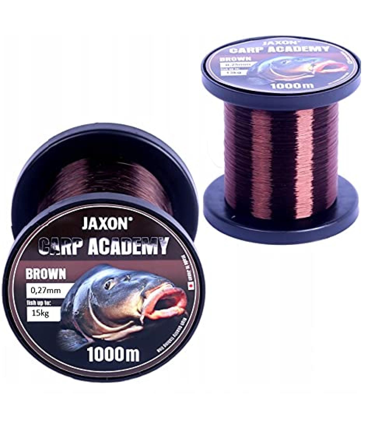 Buy JAXON CARP Academy 1000m Carp Fishing Line 0.25-0.35mm Monofilament Feeder Line | Durable 15kg Strength for International Shipping - Buy Online on GoSupps.com