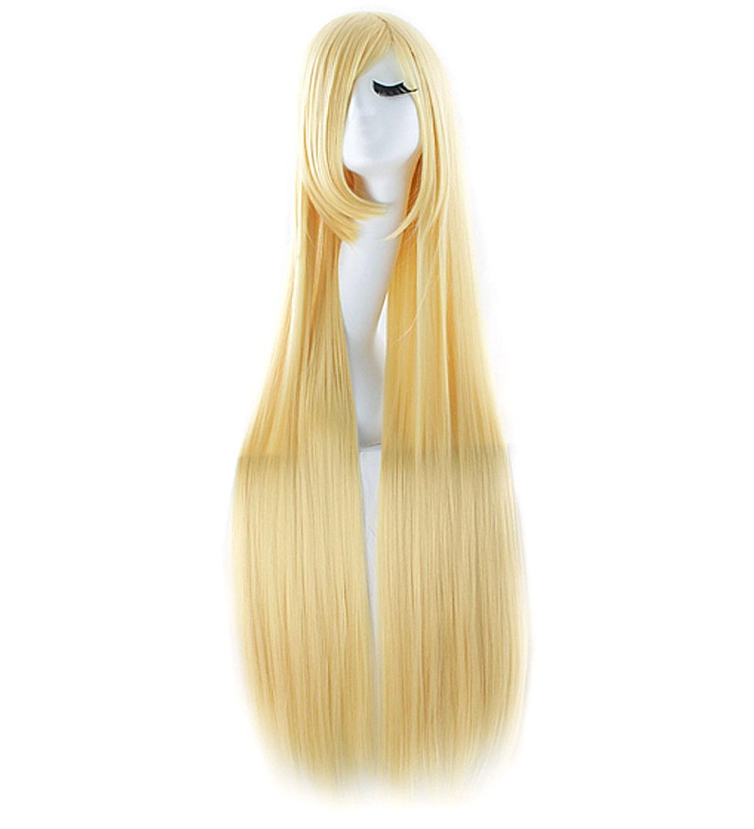Shop MapofBeauty 40 Blonde Anime Costume Long Straight Cosplay Wig - Perfect for Parties & Events - Buy Online on GoSupps.com