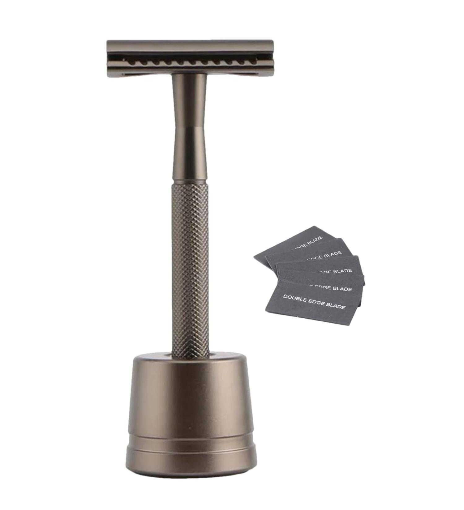 Compact Traveler Gasiser | Portable Double-Edged Razor for Men | Travel-Friendly Safety Razor - Buy Online on GoSupps.com