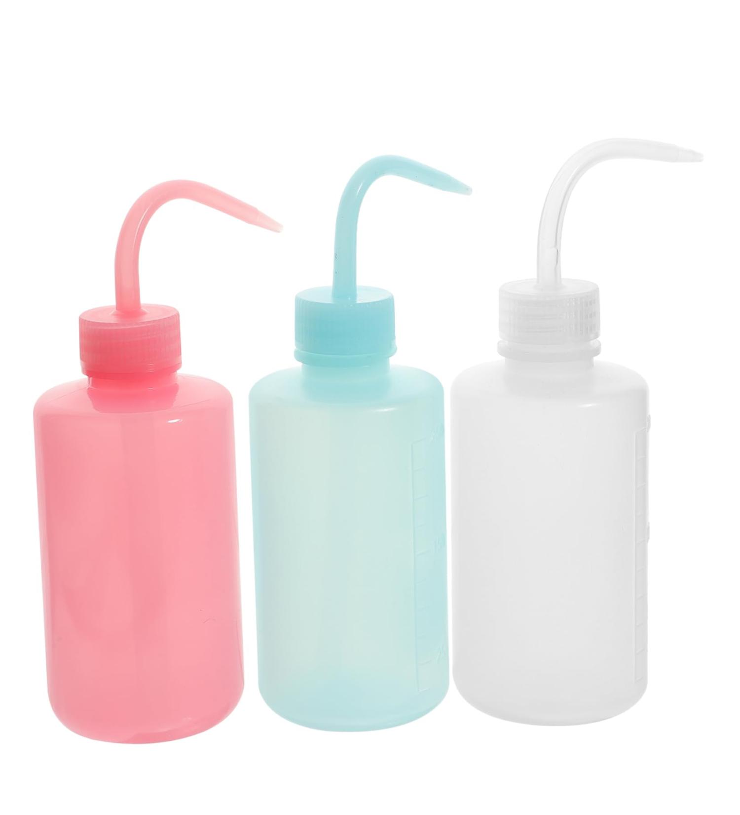 minkissy 3 Pack Eyelash Cleansing Bottle 250 Ml Squeeze Bottles with Curved Mouth and Leakproof Design for Eyelash and Eyebrow Care - Buy Online on GoSupps.com