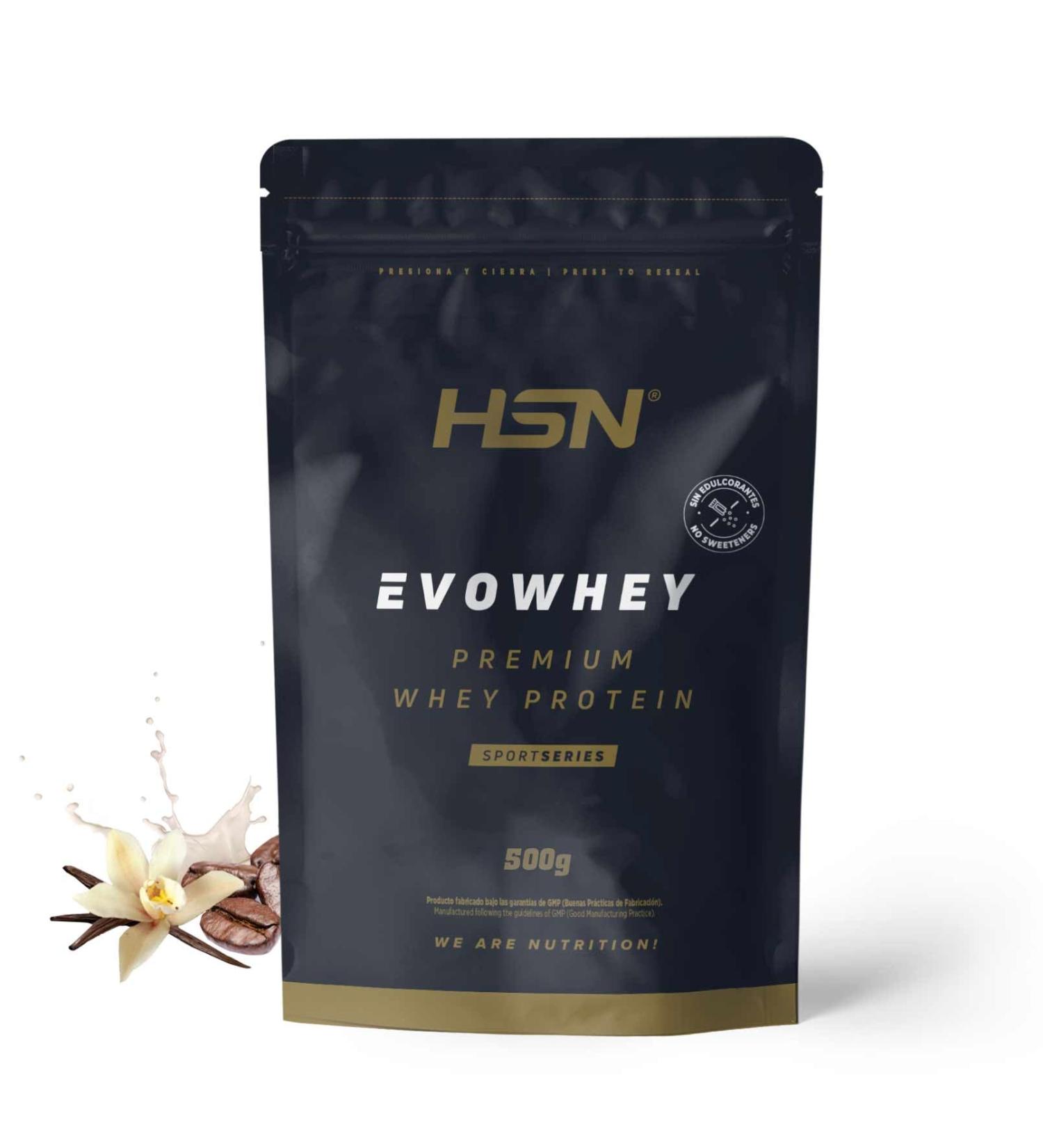  HSN HSN Evowhey Protein No Sweeteners | Vanilla & Coffee 500g 17 Takes Per Packet Whey Protein Concentrate | 100% Whey Protein Concentrate | Non-GMO Vegan Gluten & Soy Free - Buy Online on GoSupps.com