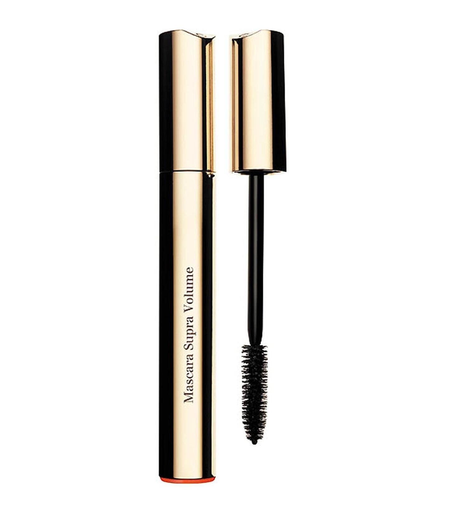 Clarins Supra Volume Mascara | Award-Winning | Volumizing and Lengthening | Double Volume Effect | Visibly Thickens and Smoothes Lashes | Clump-Free and Smudge-Proof | Long-Wearing | 0.2 Ounces 01 - Black
