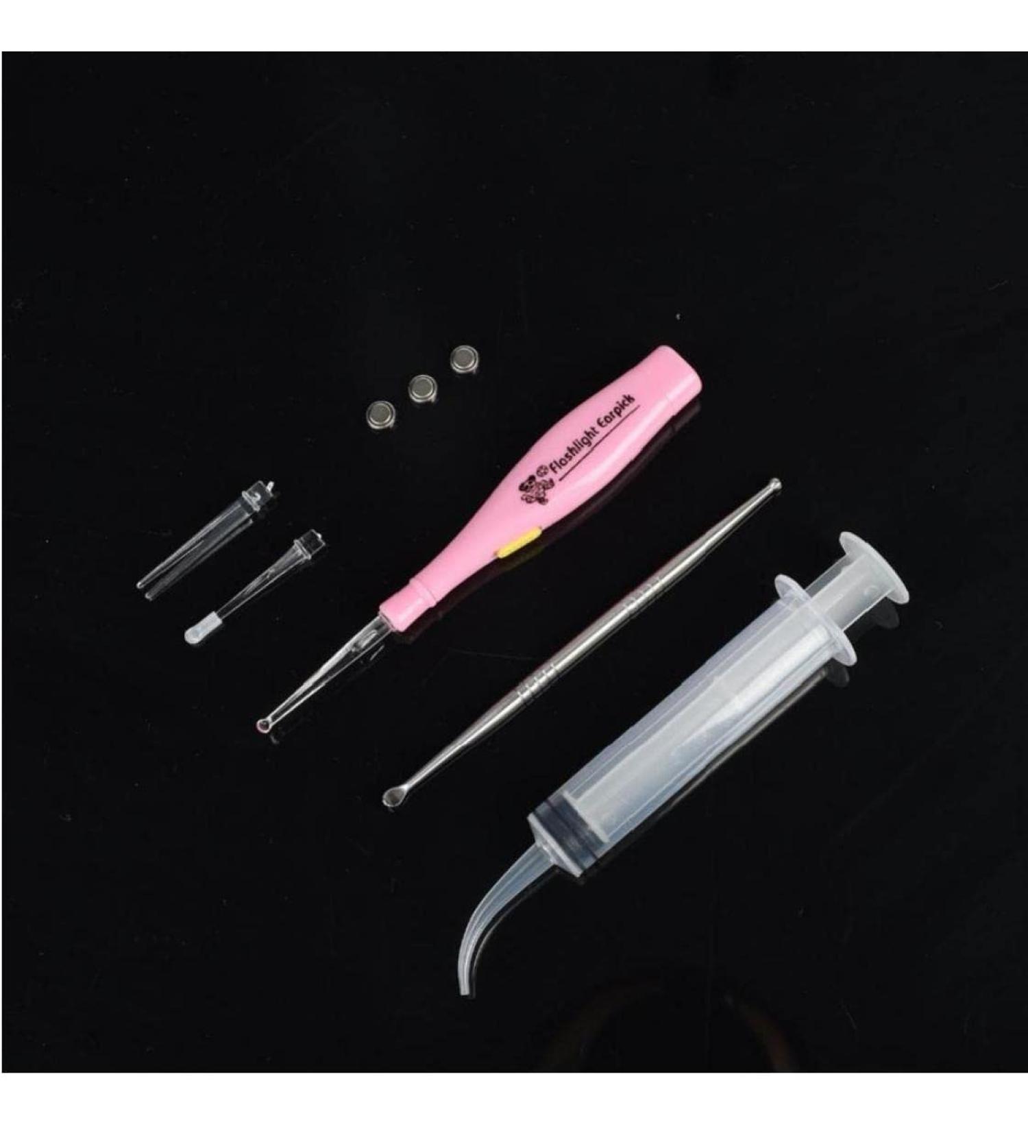 Tonsil Stone Remover & Light Ear Wax Tool | Chlegfurcht Stainless Steel 3-Point Irrigation Syringe - Clean Care Solutions for All - Buy Online on GoSupps.com