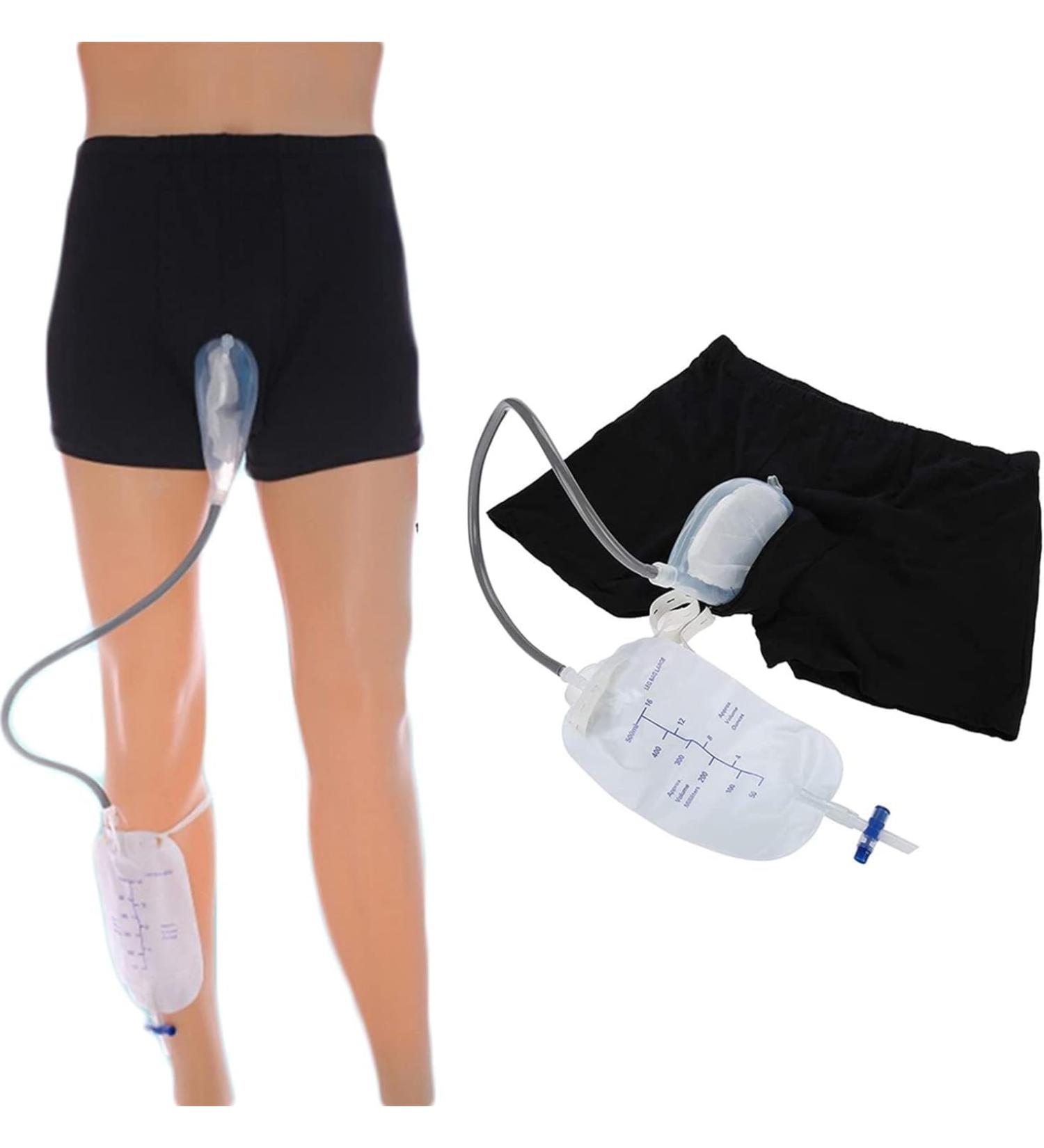 Wearable Urine Bag Incontinence Pants for Men Urine Bag Holder Collection Bag Portable Leak Proof Urine Funnel Urinary Drainage Stabilizatio Device Spill Proof Collector (Size : Medium (69-92cm)) - Buy Online on GoSupps.com