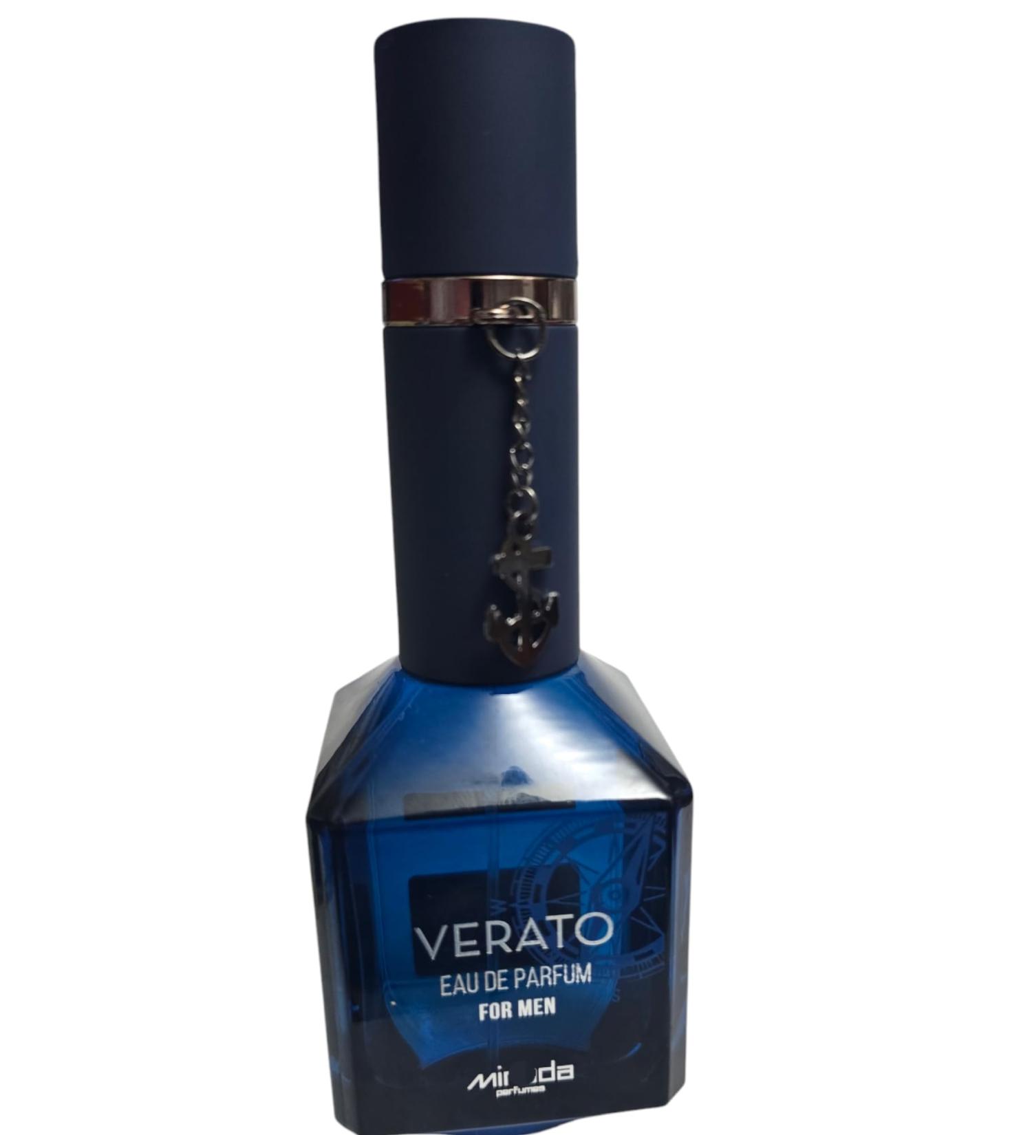 Verato Men Eau de Parfum (EDP) 3.4 FL. Oz Perfume with Men s Perfume with Notes of Lemon Lime Bergamot Star Anise Olive Blossom Guaiac Wood Leather Tobacco Vanilla Tonka Bean Unboxed