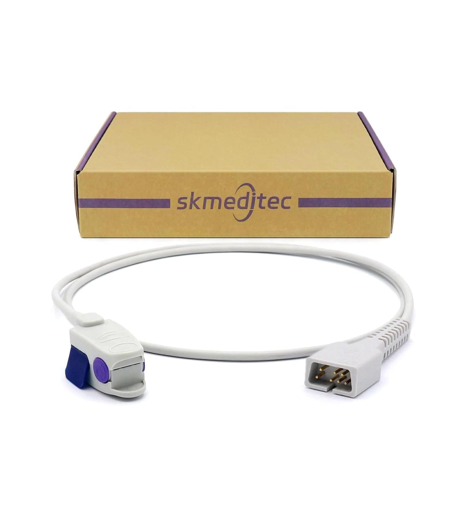 SkMeditec Compatible with Nellcor SpO2 Sensor - 9.8 Foot Reusable Child Finger Clip Probe for Oxismart Module - 7-Pin Connection Optimize Patient Monitoring - Buy Online on GoSupps.com