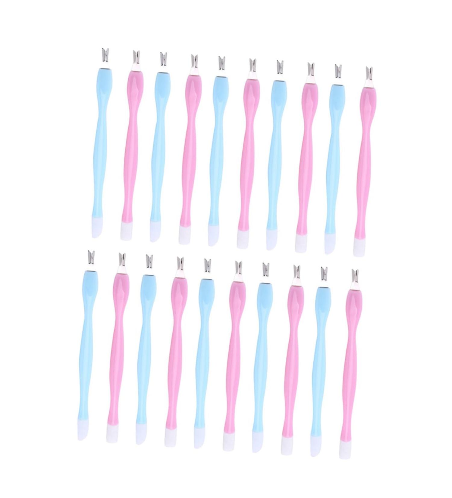 Housoutil 2pcs Nail Tools Nail Art Tools Dead Skin Pushers Manicure Tools Nail Cuticle Pusher Nail Art Polishers Nail Cleaing Stick Dual Purpose - Buy Online on GoSupps.com