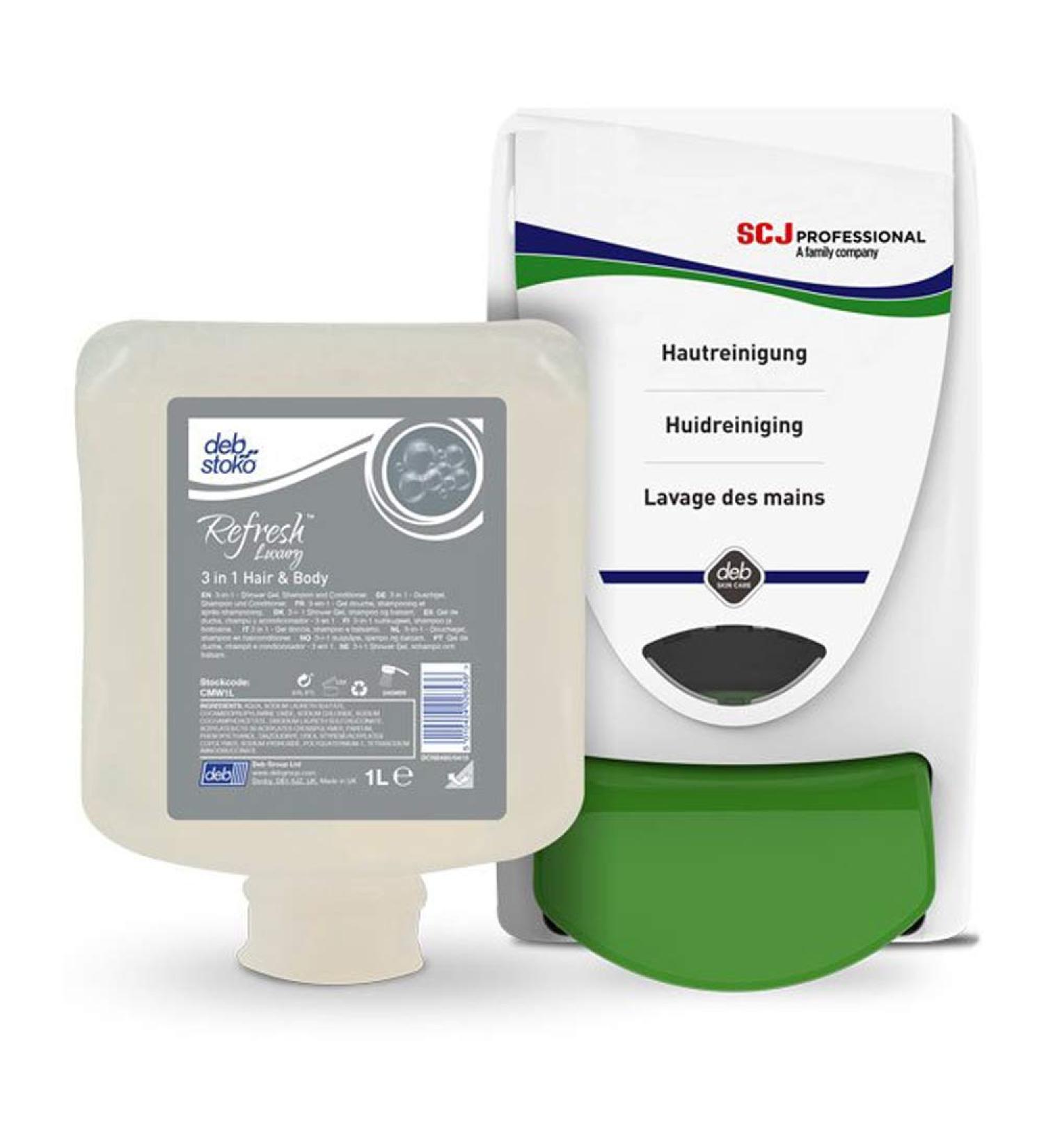 SC Johnson Johnson CMW1L Refresh Luxury 3-in-1 Hair Lotion 1 Litre Pack of 6