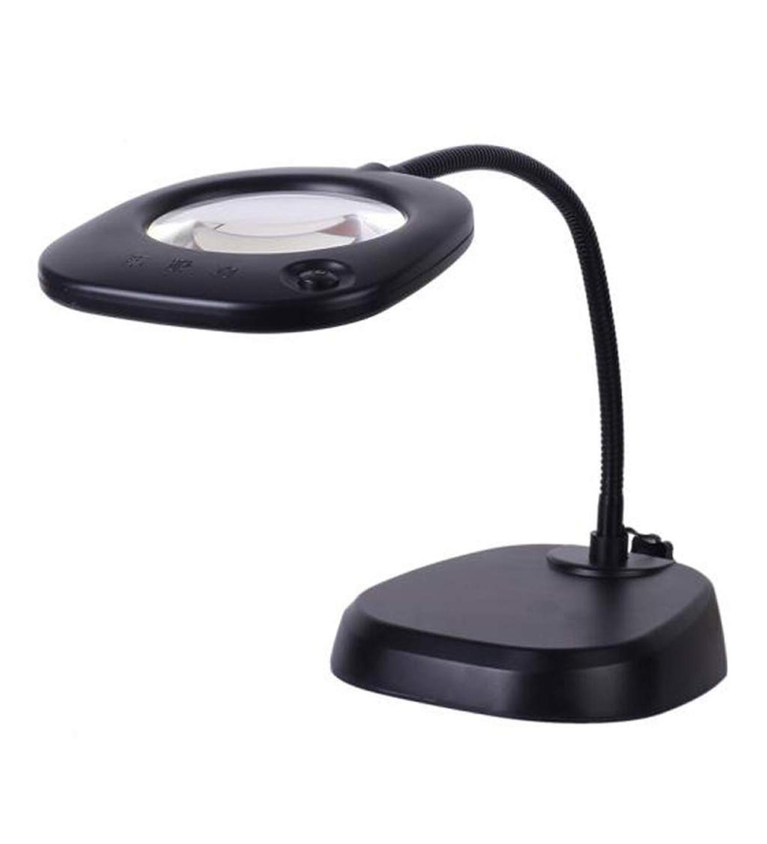 Glass Large Desktop with LED Light 10 Times Glass Optical Glass High-Definition Old Desktop Reading Electronic Inspection Drawing Surveying Good Times - Buy Online on GoSupps.com