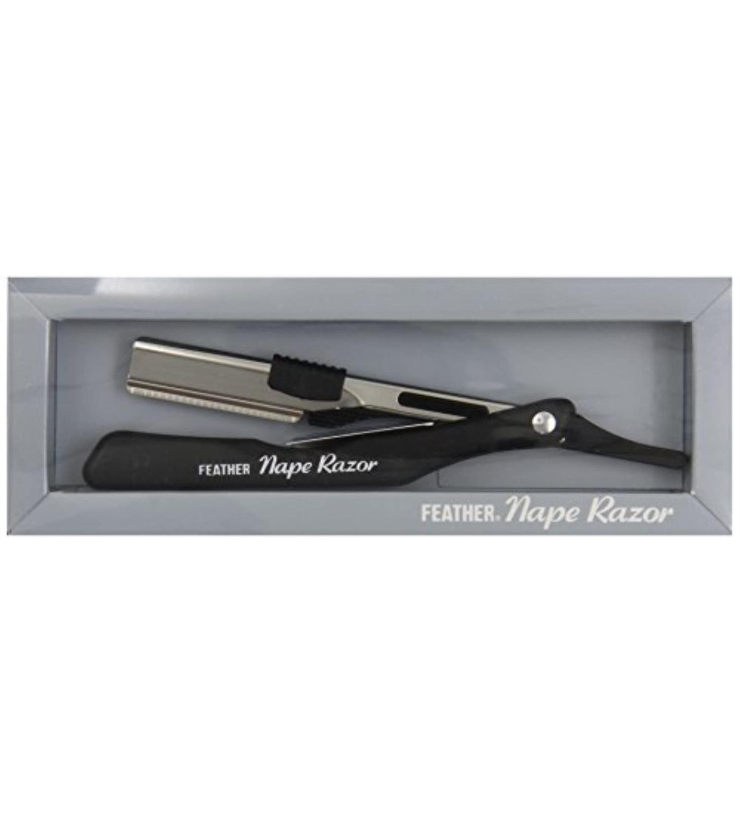 Feather Nape Razor - Grey/Black | 1 Pack (31g) | Premium Hair Removal Tool for Smooth Skin Shop Internationally! - Buy Online on GoSupps.com