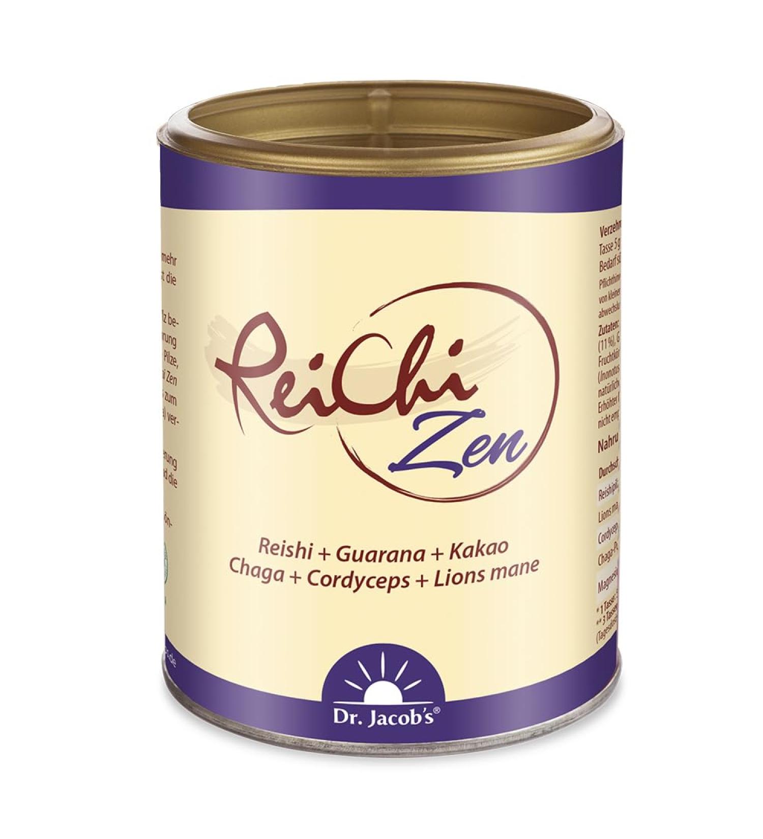 Reichi Zen Mushroom Coffee - Vegan 70% Mushrooms (Reishi Chaga Cordyceps Lion's Mane) with Guarana & Magnesium | 150g 30 Cups - Additive-Free International Shipping - Buy Online on GoSupps.com