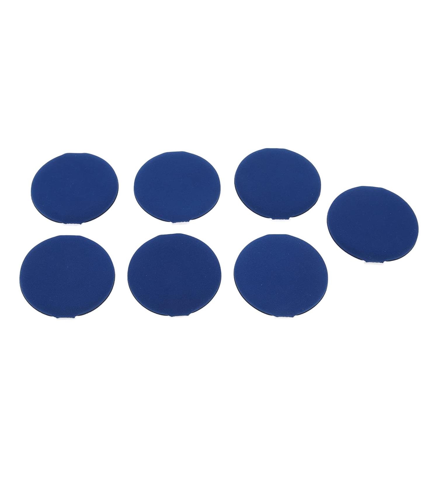 Verdant Touch Powder Pufffor Makeup Powder Puff Makeup Tool Set 7 Pieces Dark Blue for Loose Face Powder Makeup Setting Powder Puffs - Buy Online on GoSupps.com